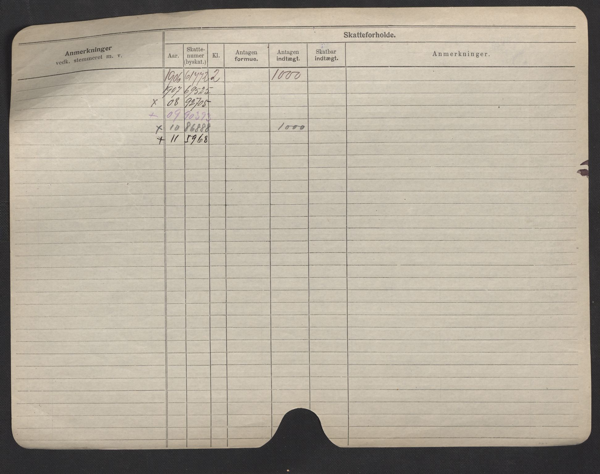 Oslo folkeregister, Registerkort, AV/SAO-A-11715/F/Fa/Fac/L0007: Menn, 1906-1914, p. 23b