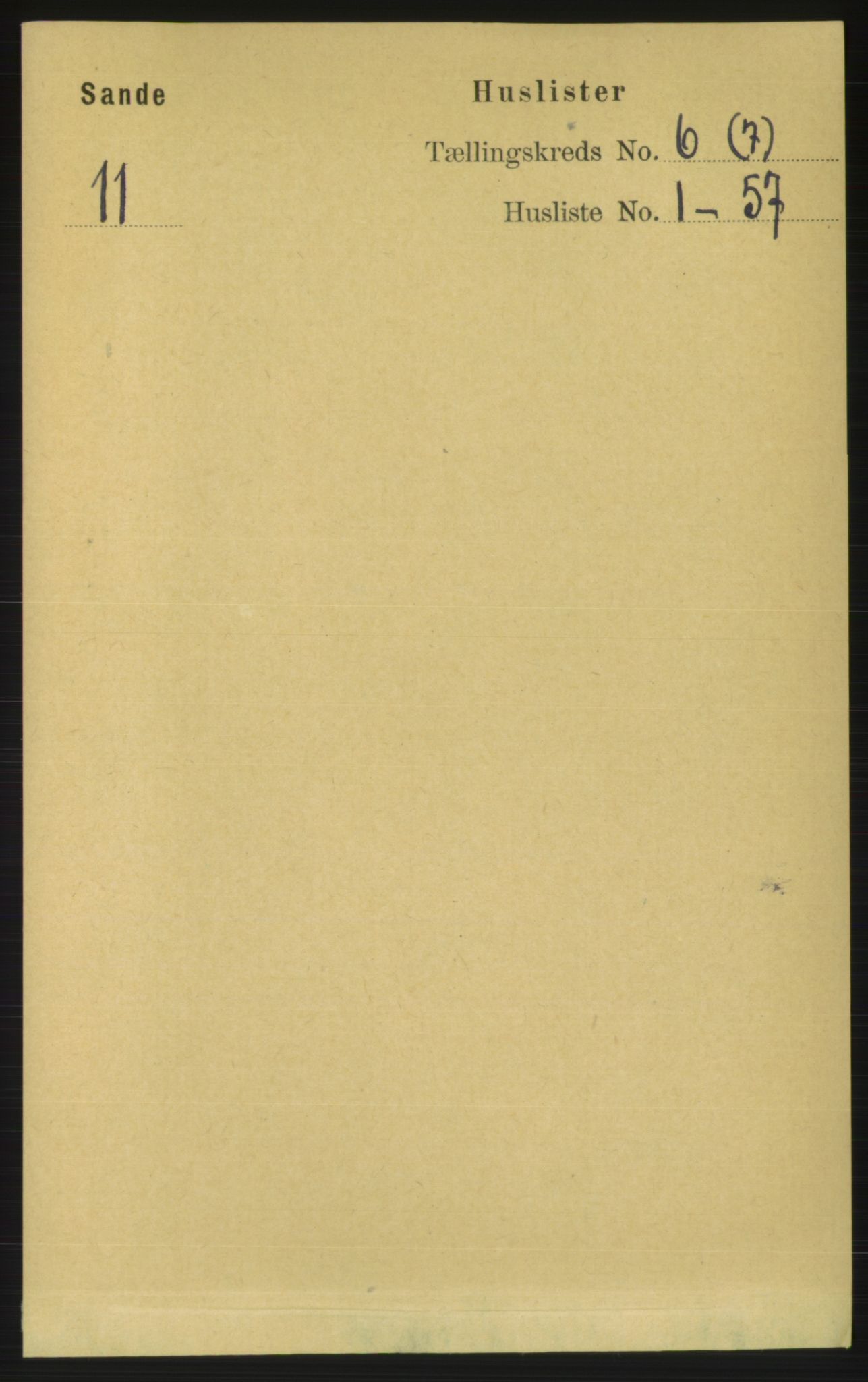 RA, 1891 census for 1514 Sande, 1891, p. 990