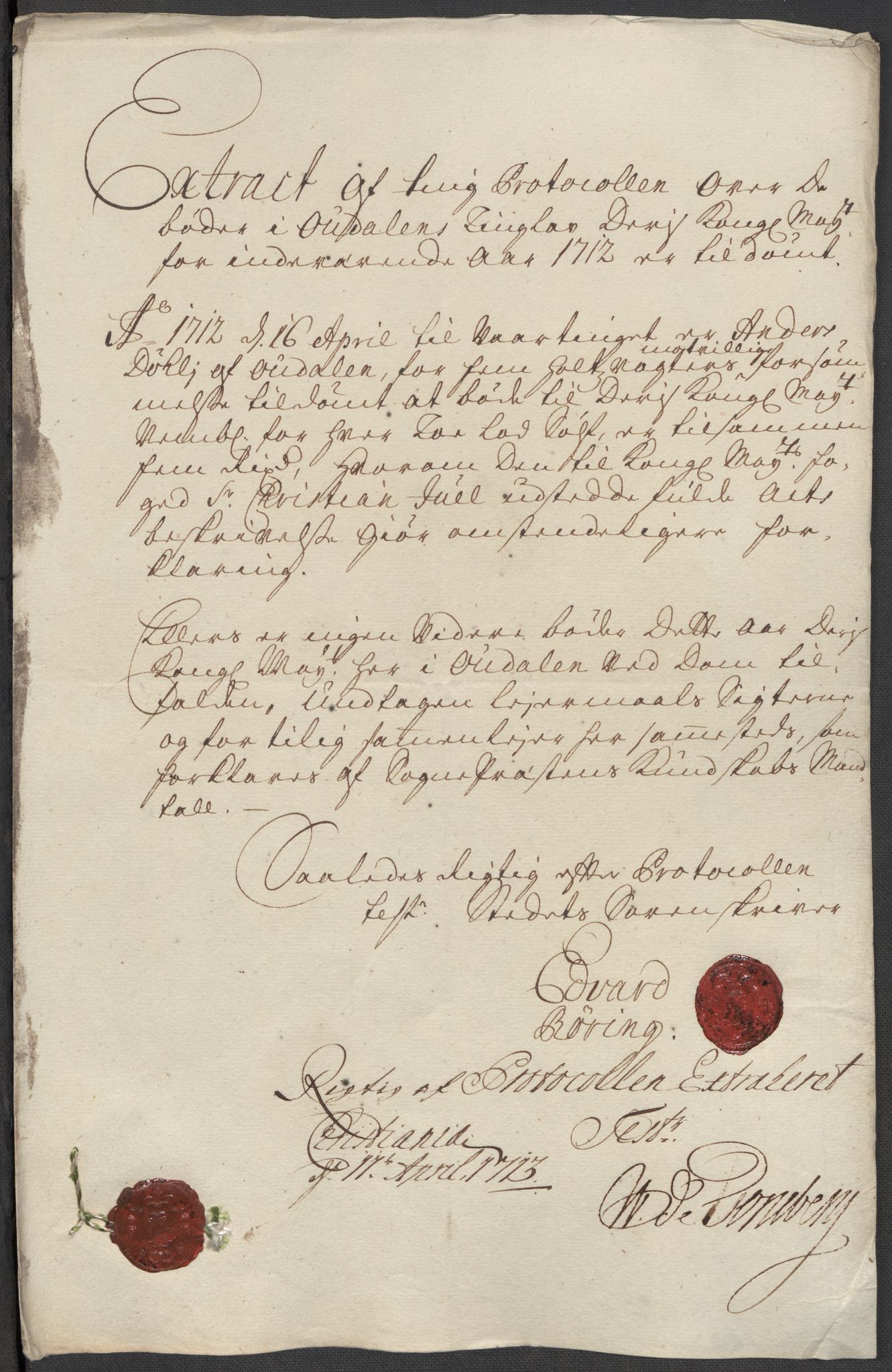 Rentekammeret inntil 1814, Reviderte regnskaper, Fogderegnskap, AV/RA-EA-4092/R13/L0849: Fogderegnskap Solør, Odal og Østerdal, 1712, p. 279