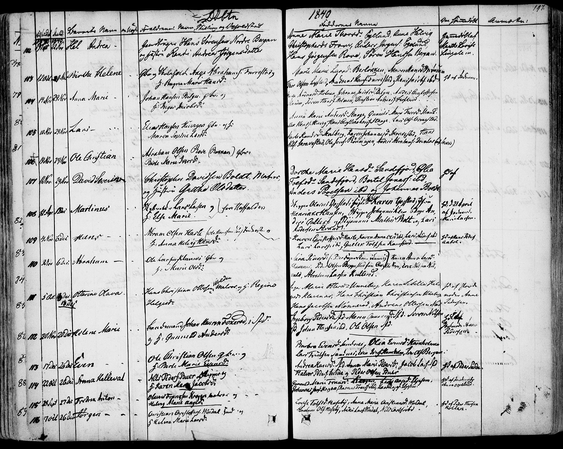 Sandar kirkebøker, SAKO/A-243/F/Fa/L0005: Parish register (official) no. 5, 1832-1847, p. 196-197