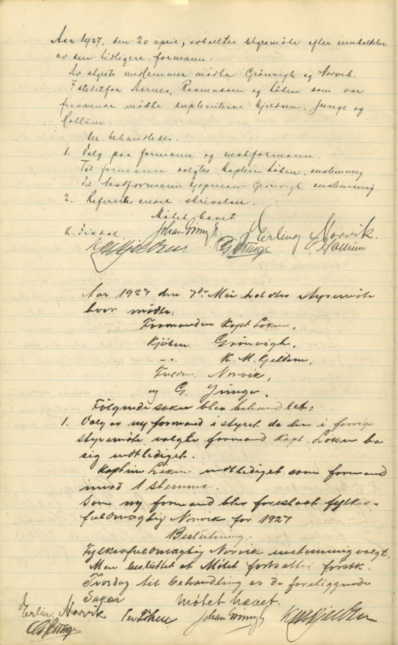 Polarbil AS, FMFB/A-1033/A/Aa/L0002: Forhandlingsprotokoll, 1926-1935, p. 20