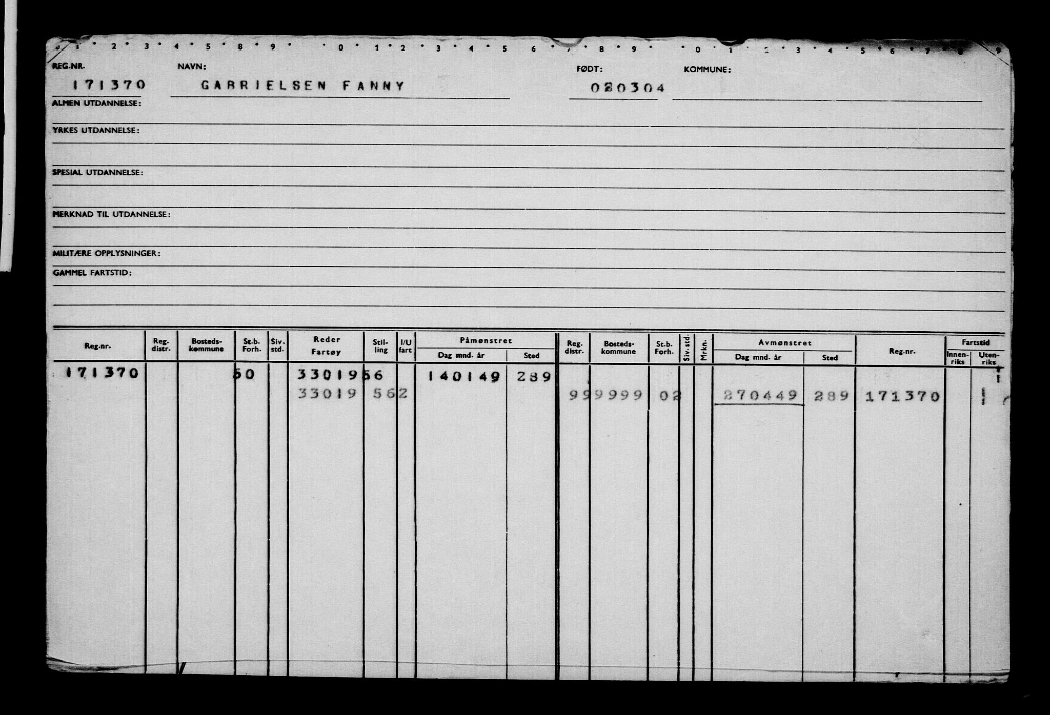 Direktoratet for sjømenn, AV/RA-S-3545/G/Gb/L0052: Hovedkort, 1904, p. 581