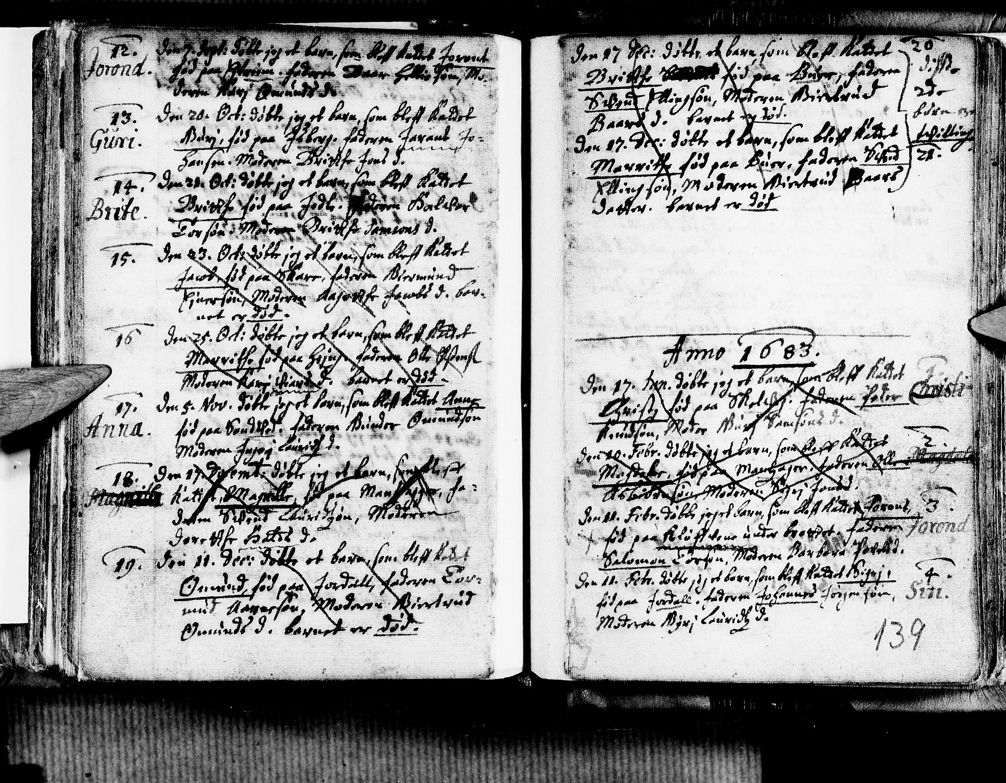 Ullensvang sokneprestembete, SAB/A-78701/H/Haa: Parish register (official) no. A 1 /3, 1676-1719, p. 139