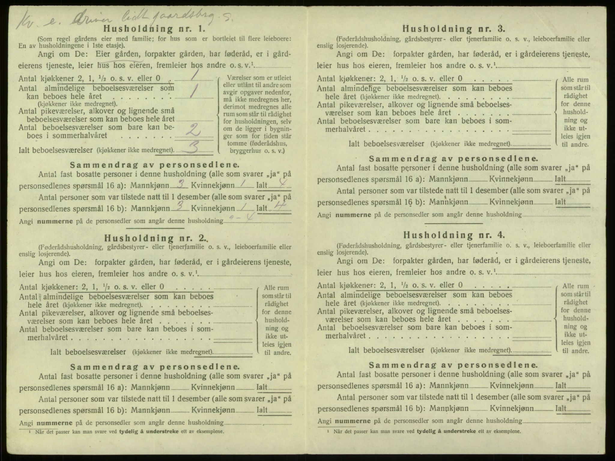 SAB, 1920 census for Manger, 1920, p. 295