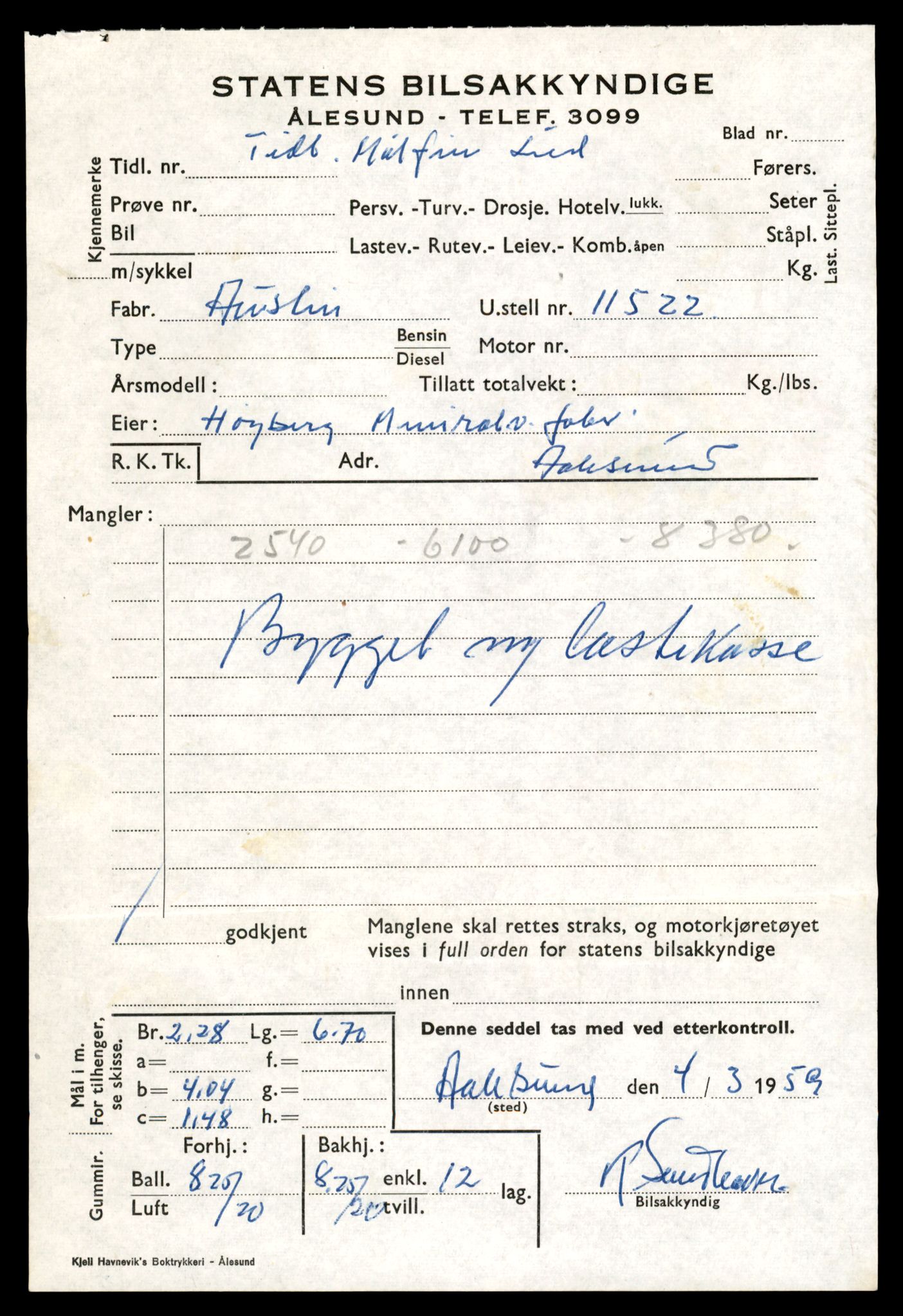 Møre og Romsdal vegkontor - Ålesund trafikkstasjon, AV/SAT-A-4099/F/Fe/L0033: Registreringskort for kjøretøy T 12151 - T 12474, 1927-1998, p. 3673