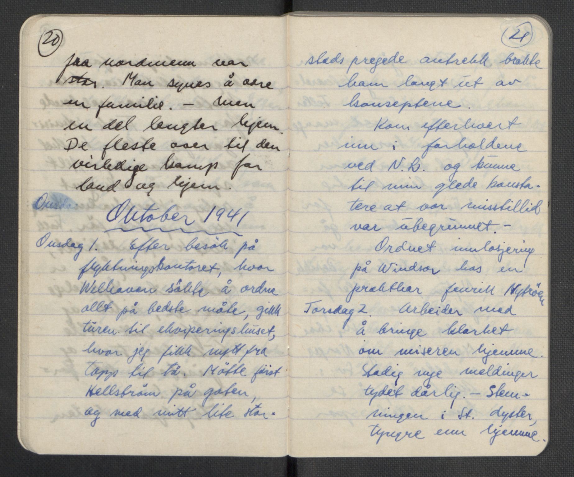 Tronstad, Leif, AV/RA-PA-0354/F/L0001: Dagbøker, 1941-1945, p. 14