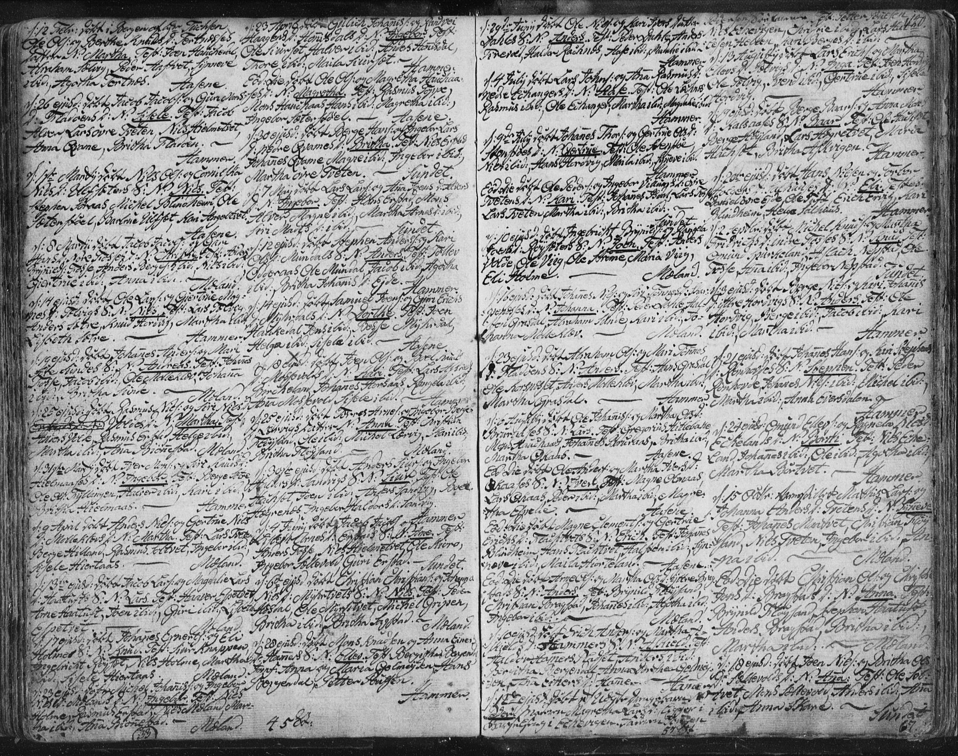 Hamre sokneprestembete, AV/SAB-A-75501/H/Ha/Haa/Haaa/L0008: Parish register (official) no. A 8, 1778-1804, p. 140