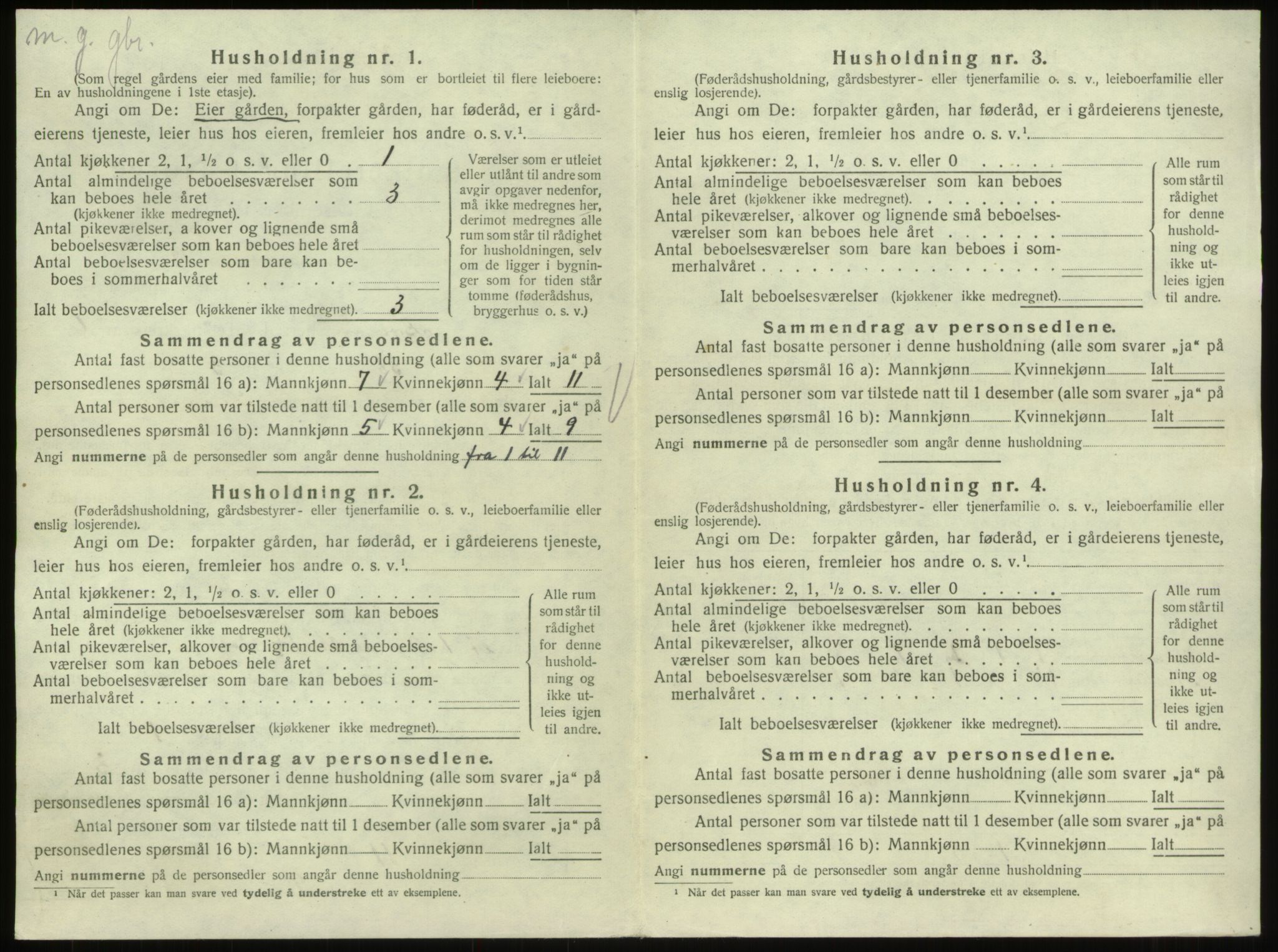 SAB, 1920 census for Breim, 1920, p. 515