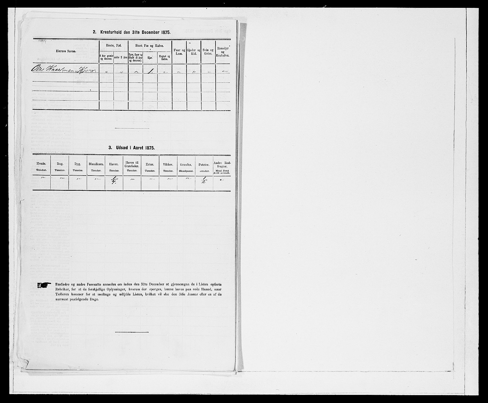 SAB, 1875 Census for 1444P Hornindal, 1875, p. 135