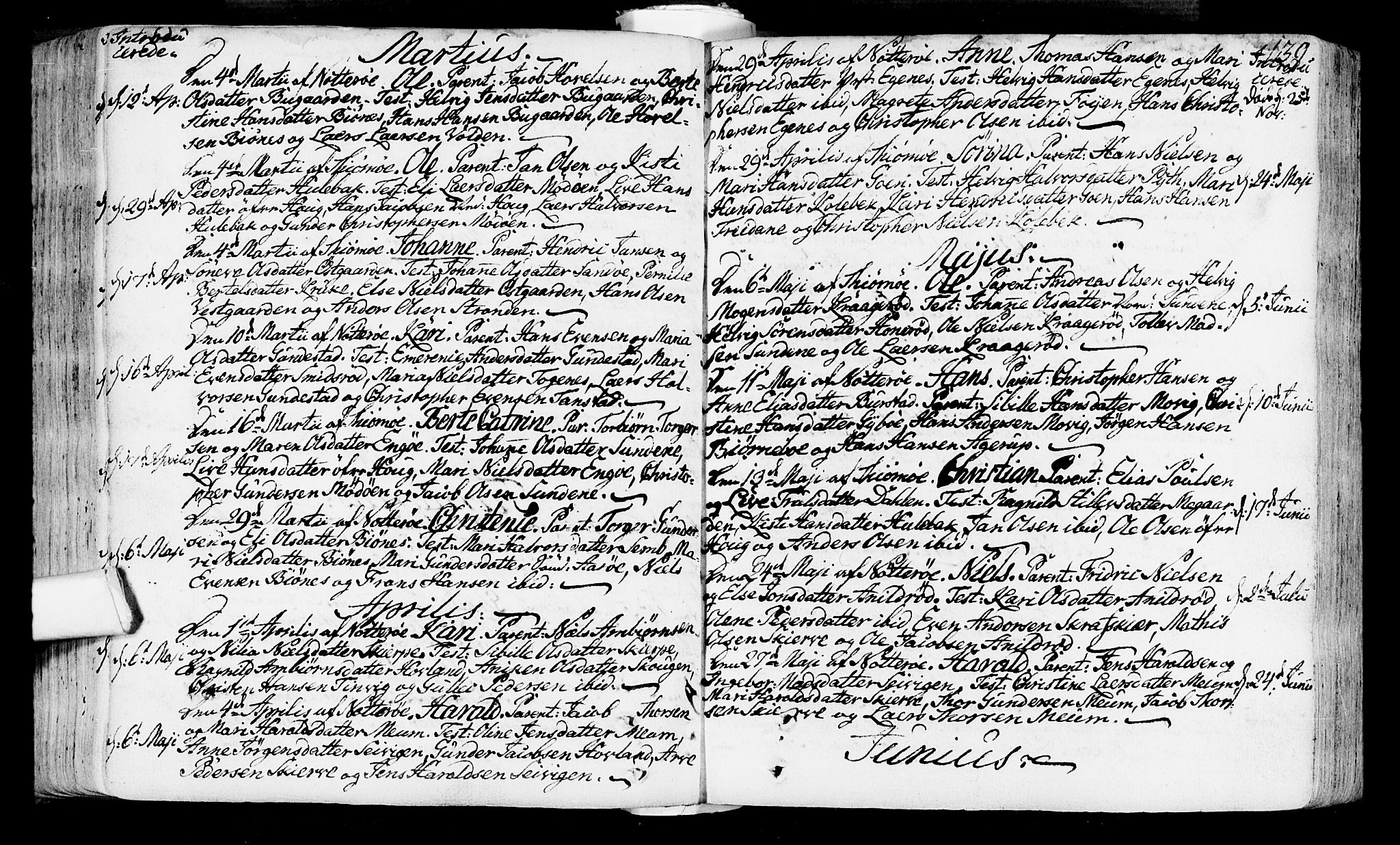 Nøtterøy kirkebøker, AV/SAKO-A-354/F/Fa/L0002: Parish register (official) no. I 2, 1738-1790, p. 139