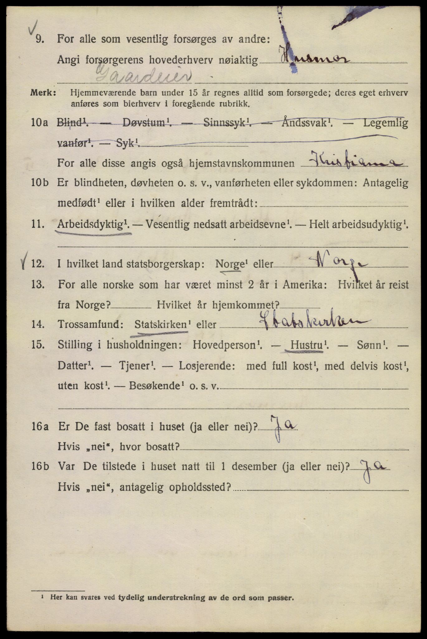 SAO, 1920 census for Kristiania, 1920, p. 598312