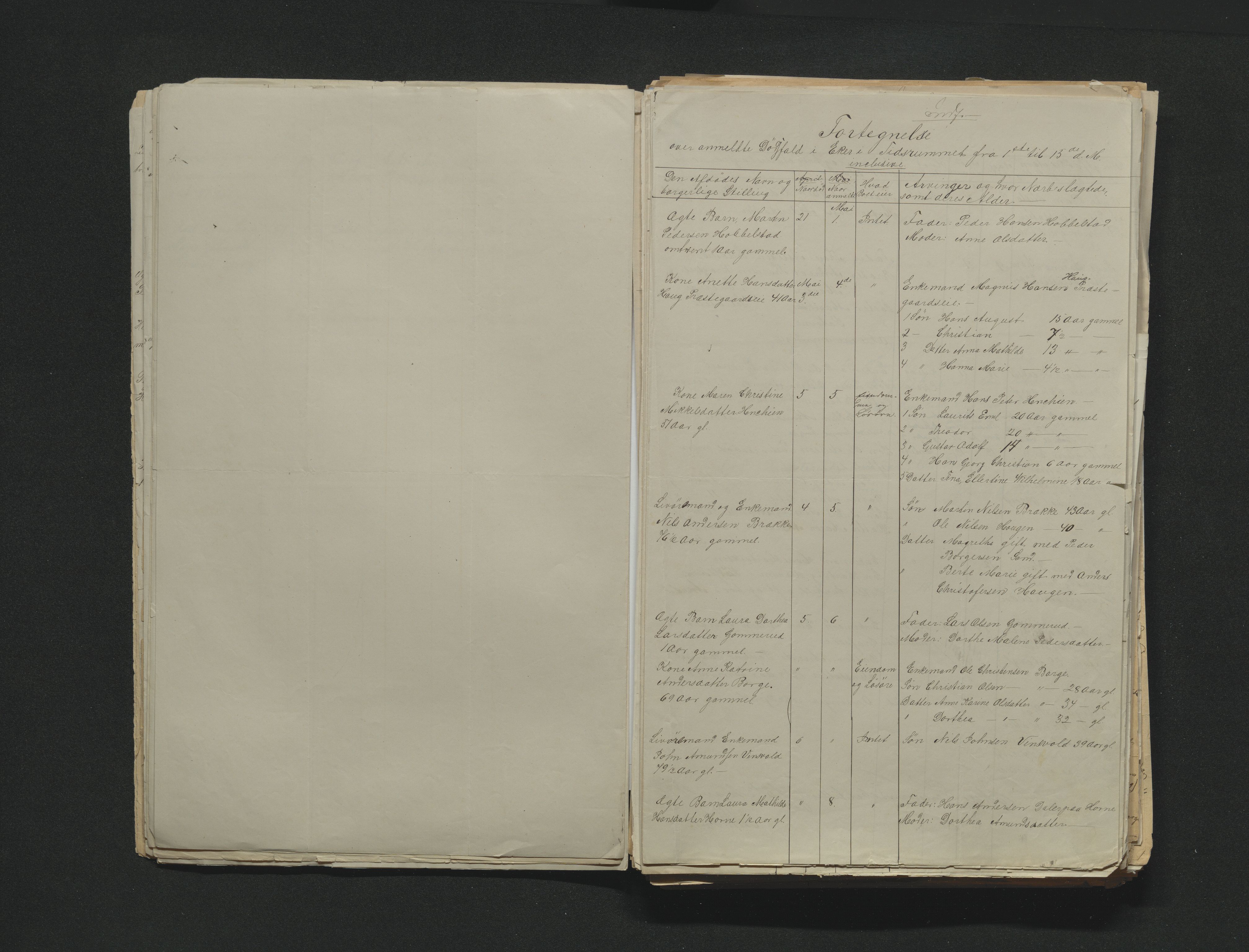 Eiker, Modum og Sigdal sorenskriveri, AV/SAKO-A-123/H/Ha/Hab/L0014: Dødsfallsmeldinger, 1874-1877, p. 374