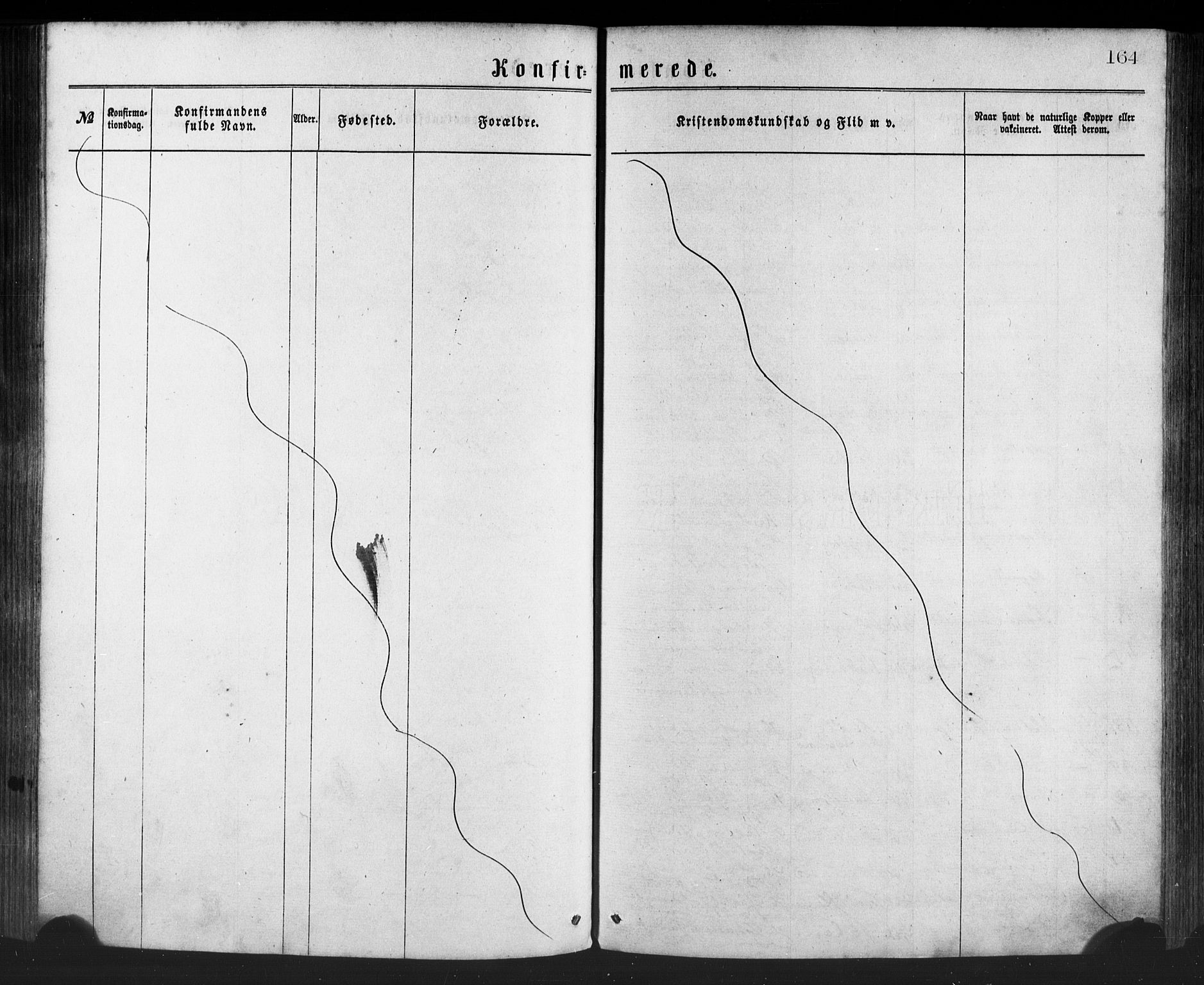 Manger sokneprestembete, SAB/A-76801/H/Haa: Parish register (official) no. A 8, 1871-1880, p. 164