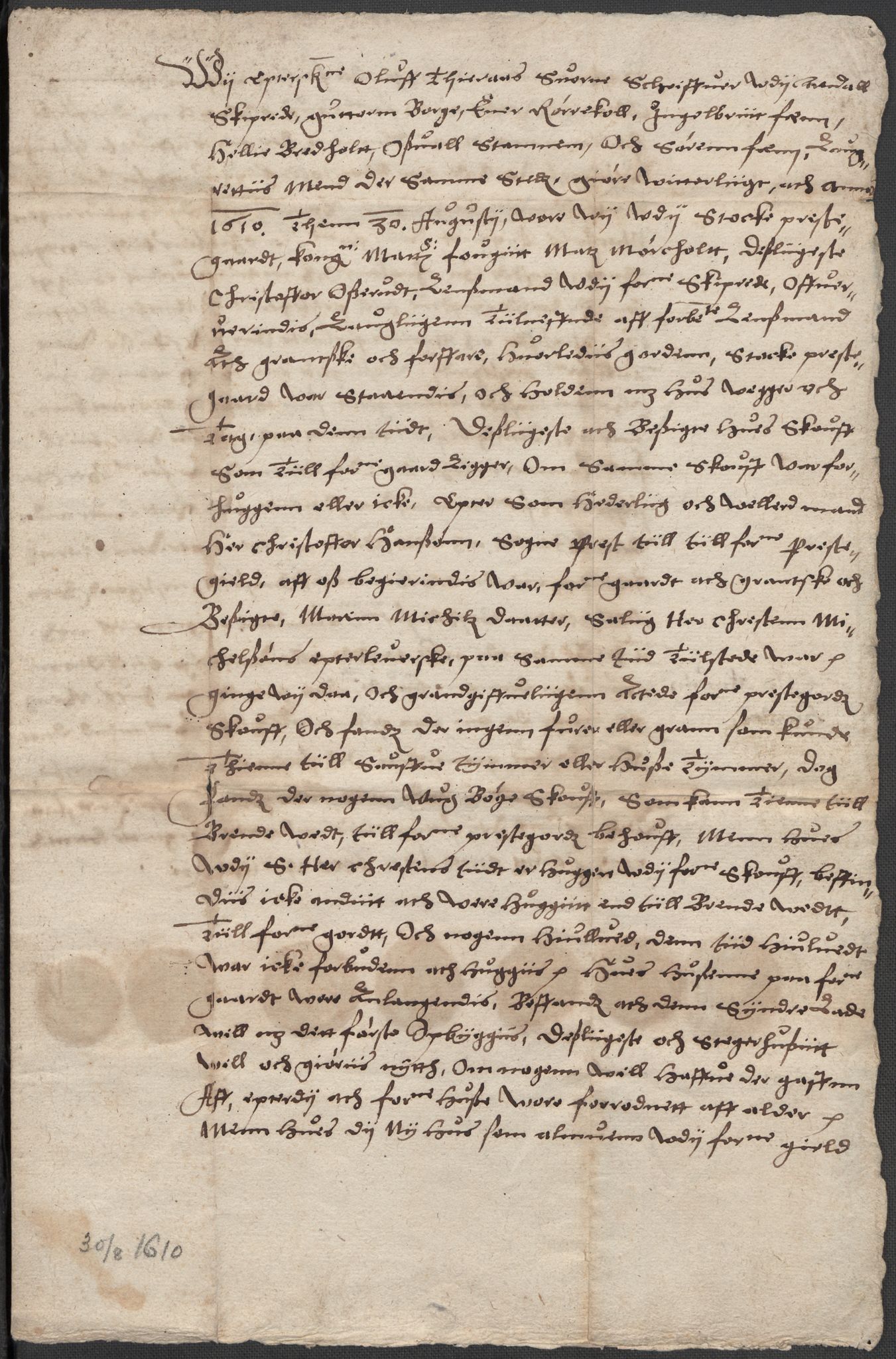 Riksarkivets diplomsamling, RA/EA-5965/F15/L0021: Prestearkiv - Vestfold, 1573-1858, p. 186