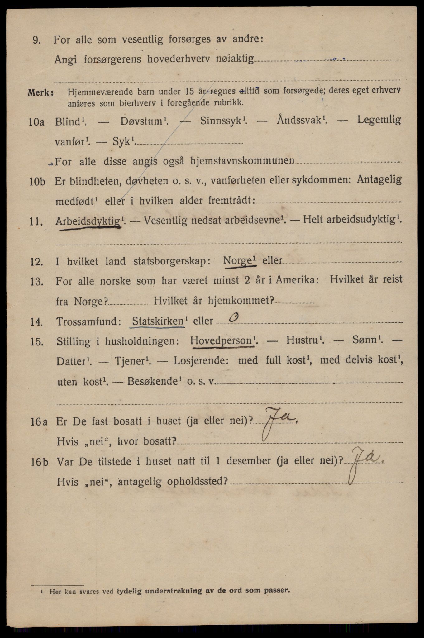 SAT, 1920 census for Trondheim, 1920, p. 127145