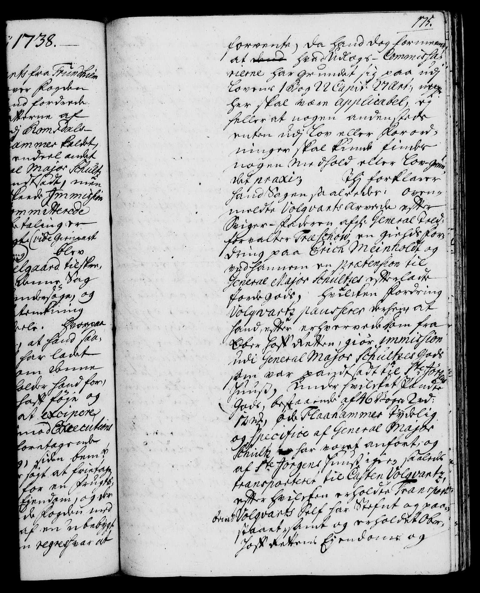 Rentekammeret, Kammerkanselliet, RA/EA-3111/G/Gh/Gha/L0020: Norsk ekstraktmemorialprotokoll (merket RK 53.65), 1738-1739, p. 175