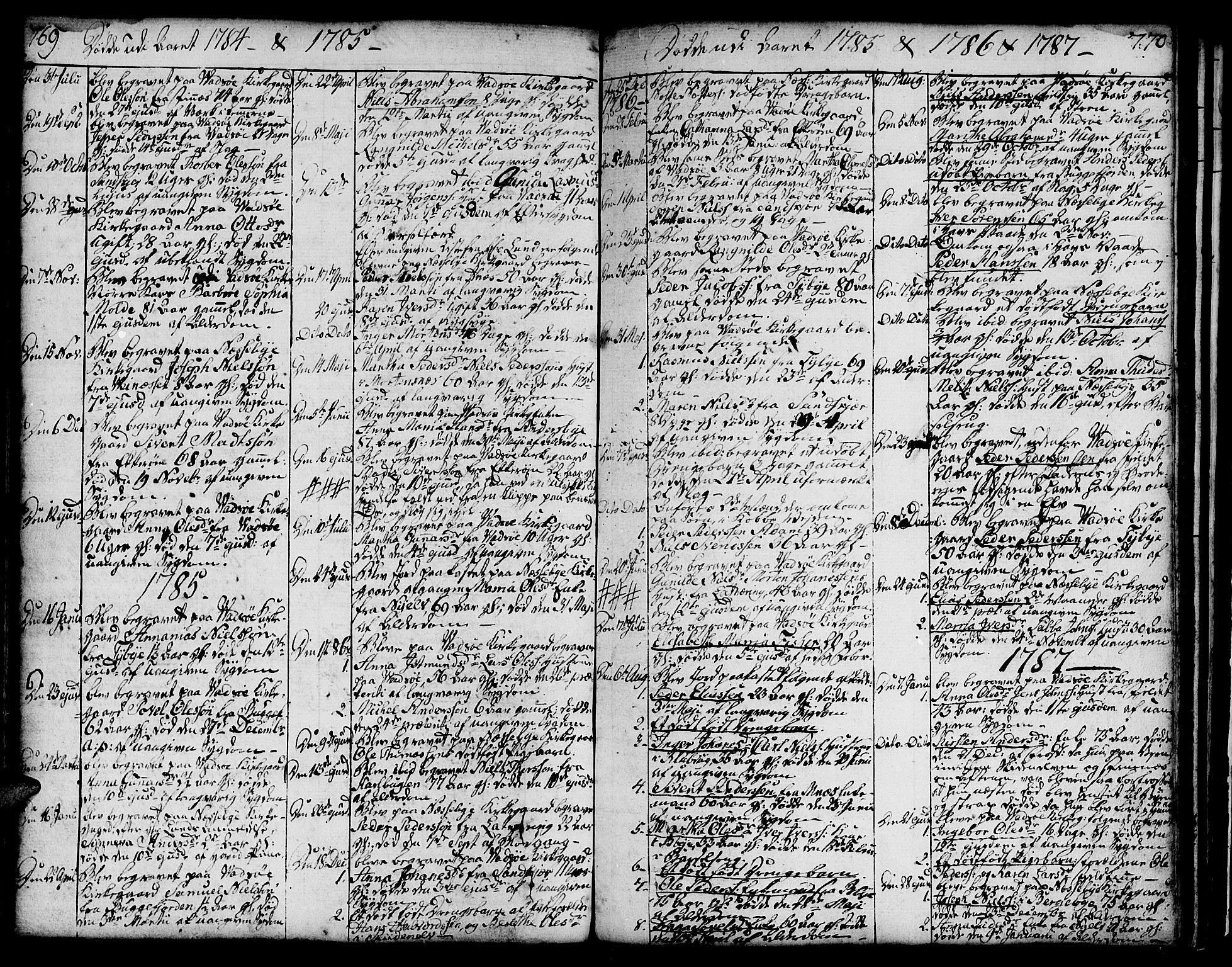 Vadsø sokneprestkontor, SATØ/S-1325/H/Ha/L0002kirke: Parish register (official) no. 2, 1764-1821, p. 769-770