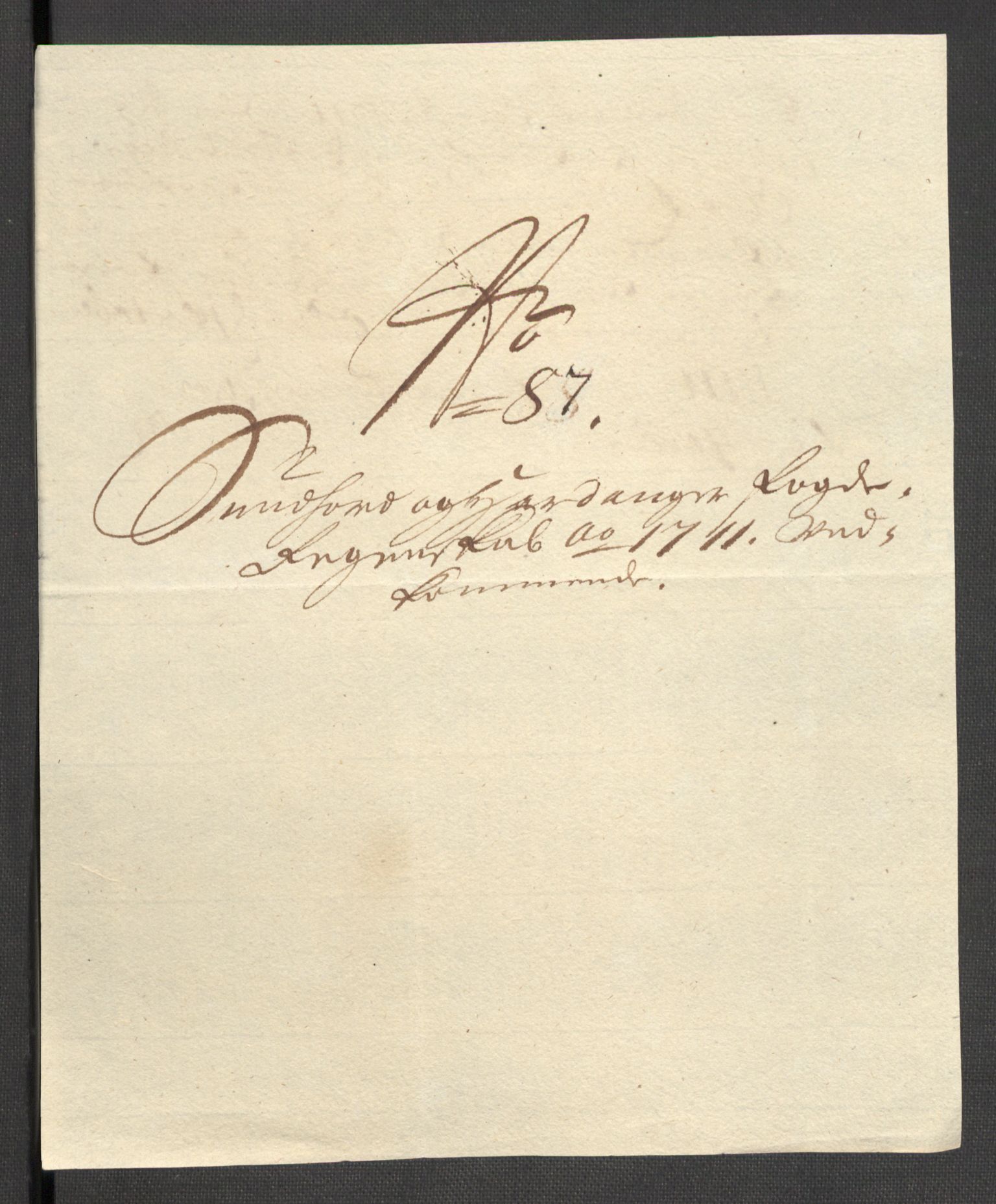 Rentekammeret inntil 1814, Reviderte regnskaper, Fogderegnskap, AV/RA-EA-4092/R48/L2987: Fogderegnskap Sunnhordland og Hardanger, 1711, p. 317