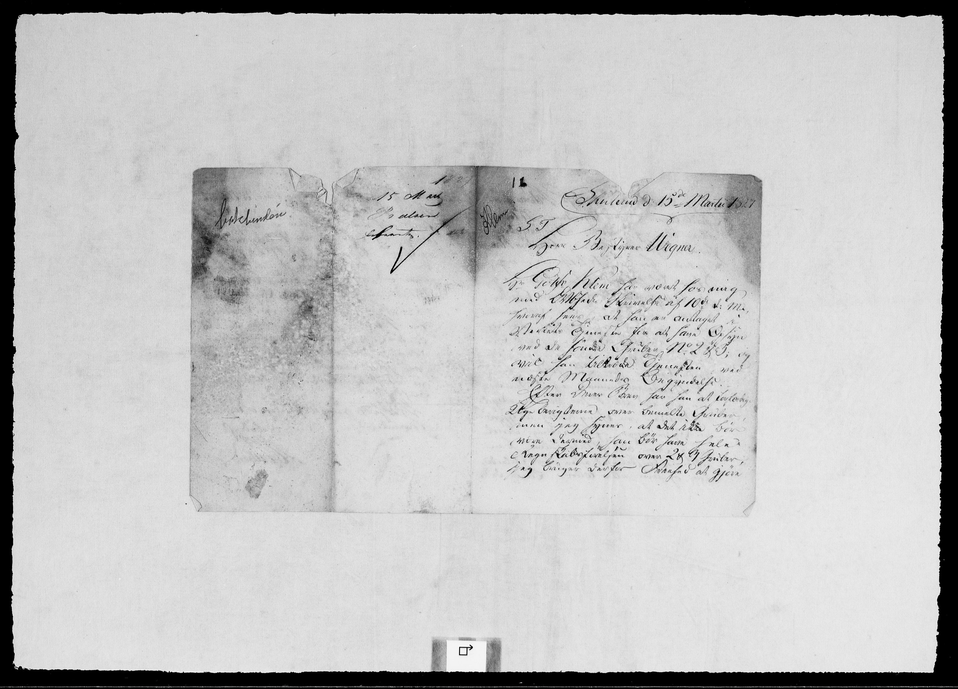 Modums Blaafarveværk, AV/RA-PA-0157/G/Gb/L0097/0001: -- / Innkomne brev A - H, 1826-1827, p. 29