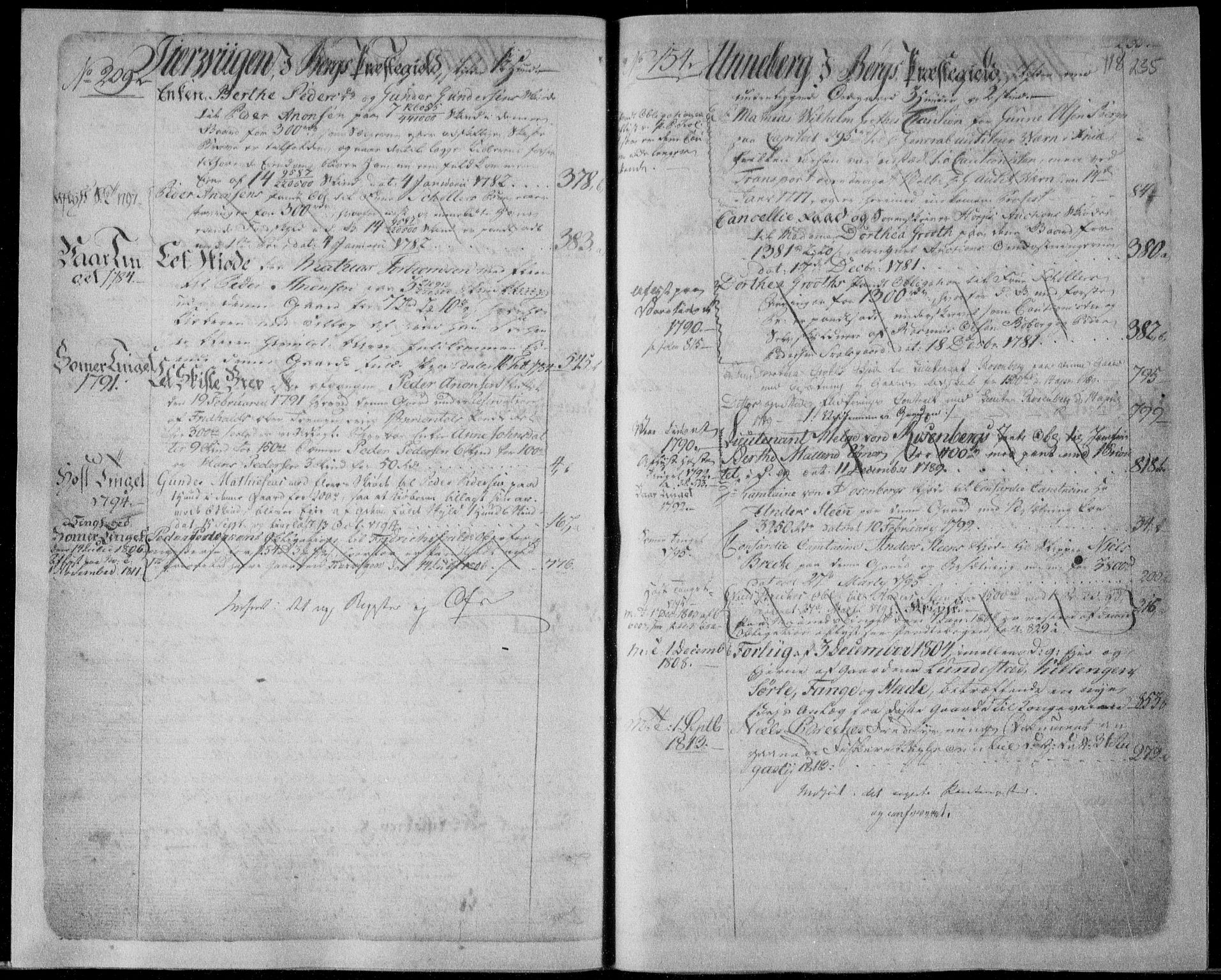 Idd og Marker sorenskriveri, SAO/A-10283/G/Ga/Gab/L0001: Mortgage register no. I 1, 1775-1815, p. 235