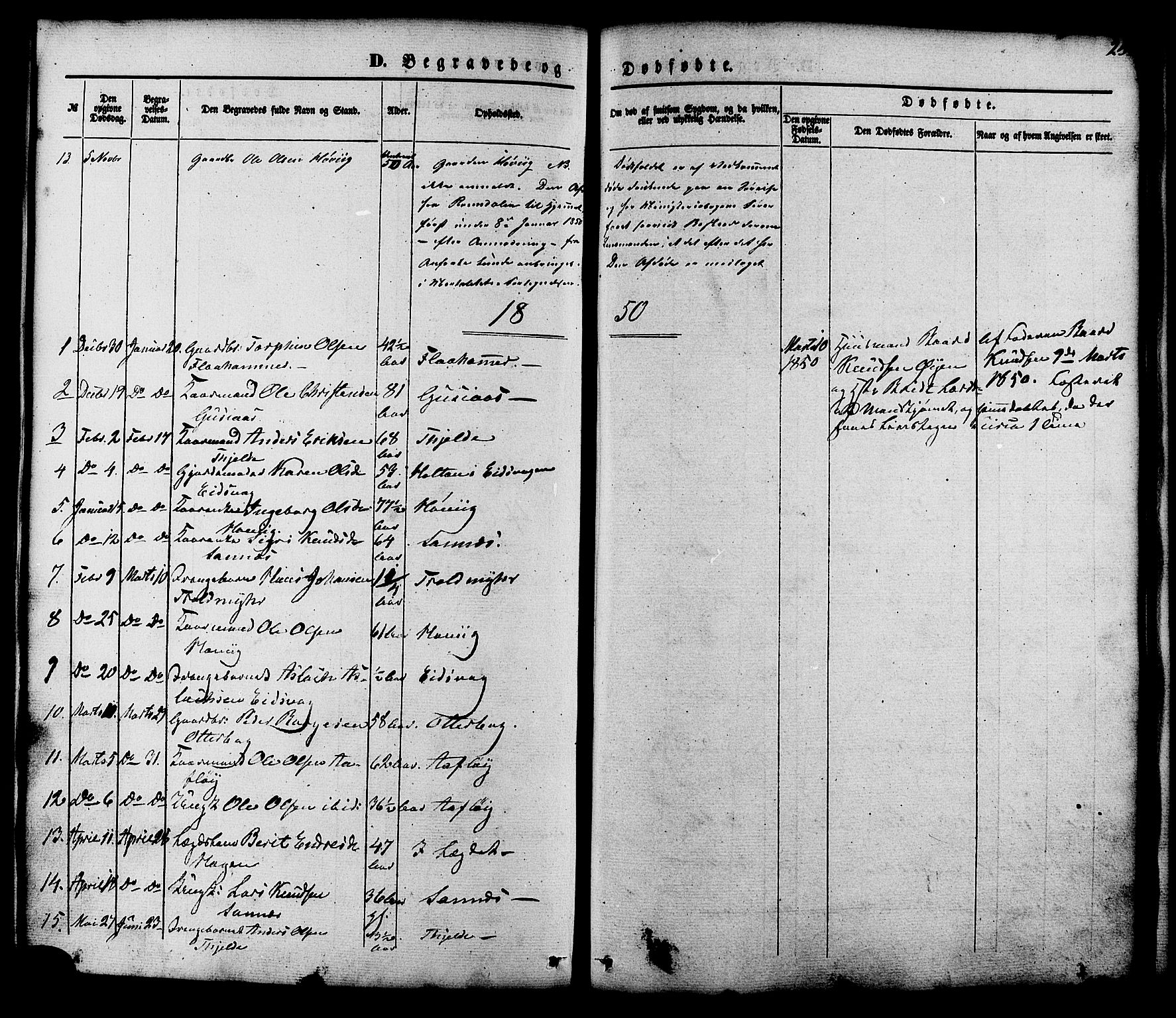 Ministerialprotokoller, klokkerbøker og fødselsregistre - Møre og Romsdal, SAT/A-1454/551/L0625: Parish register (official) no. 551A05, 1846-1879, p. 250