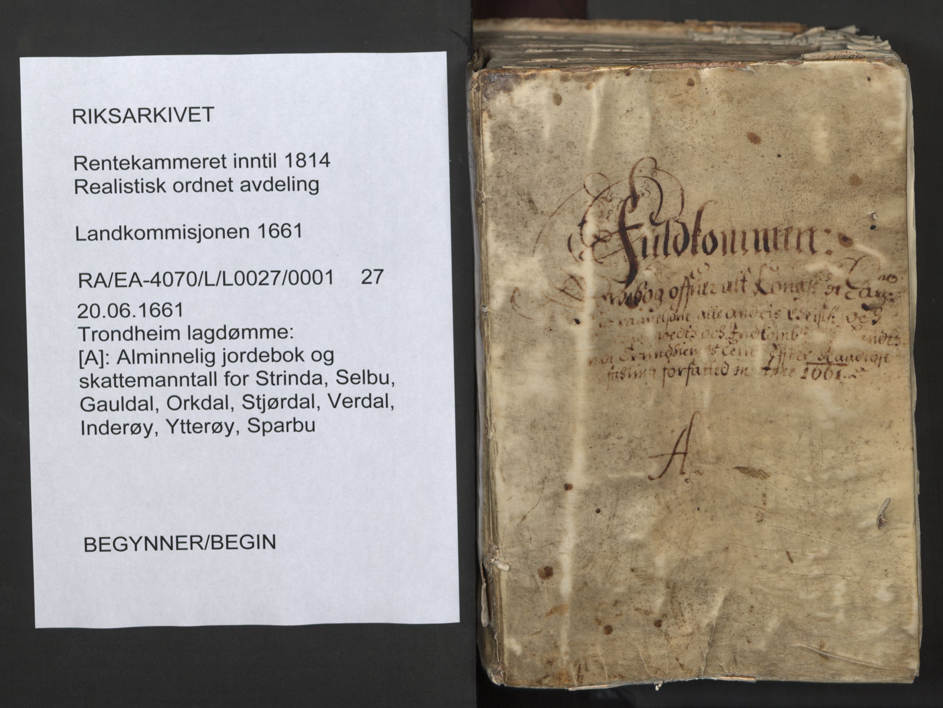 Rentekammeret inntil 1814, Realistisk ordnet avdeling, AV/RA-EA-4070/L/L0027: Trondheim lagdømme:, 1661