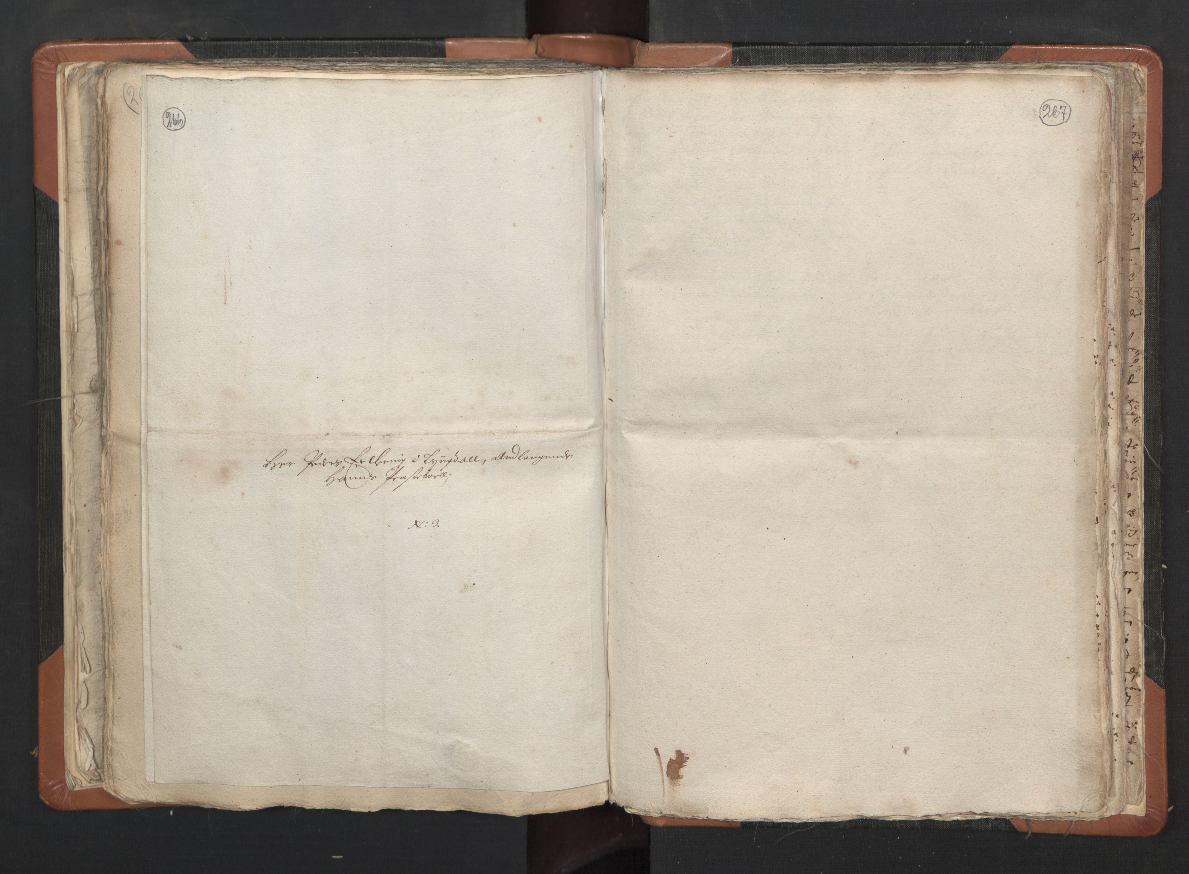 RA, Vicar's Census 1664-1666, no. 16: Lista deanery, 1664-1666, p. 266-267