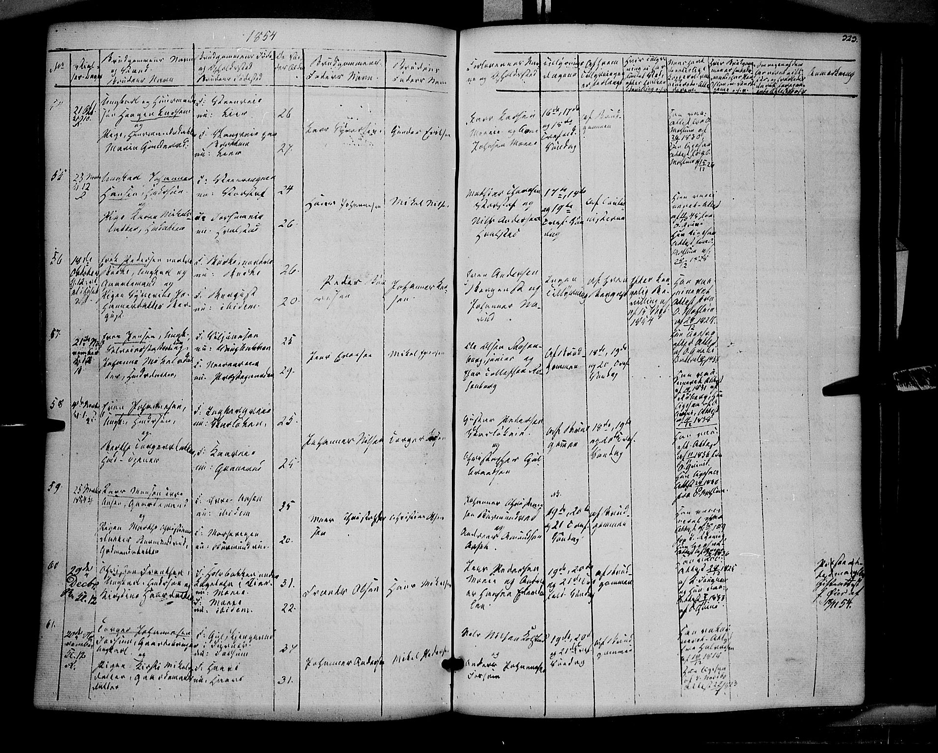 Ringsaker prestekontor, AV/SAH-PREST-014/K/Ka/L0009: Parish register (official) no. 9, 1850-1860, p. 323