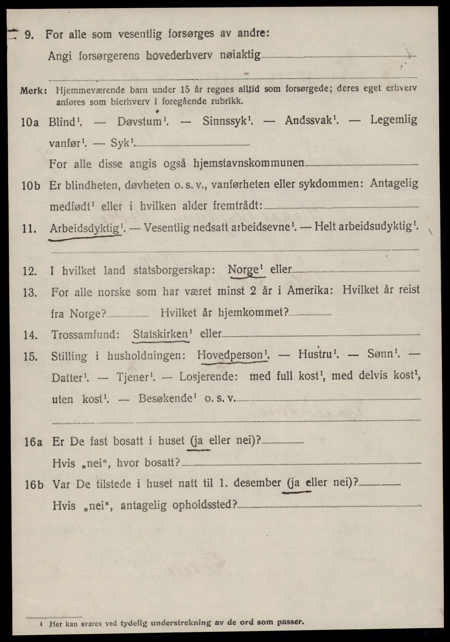 SAT, 1920 census for Syvde, 1920, p. 2367