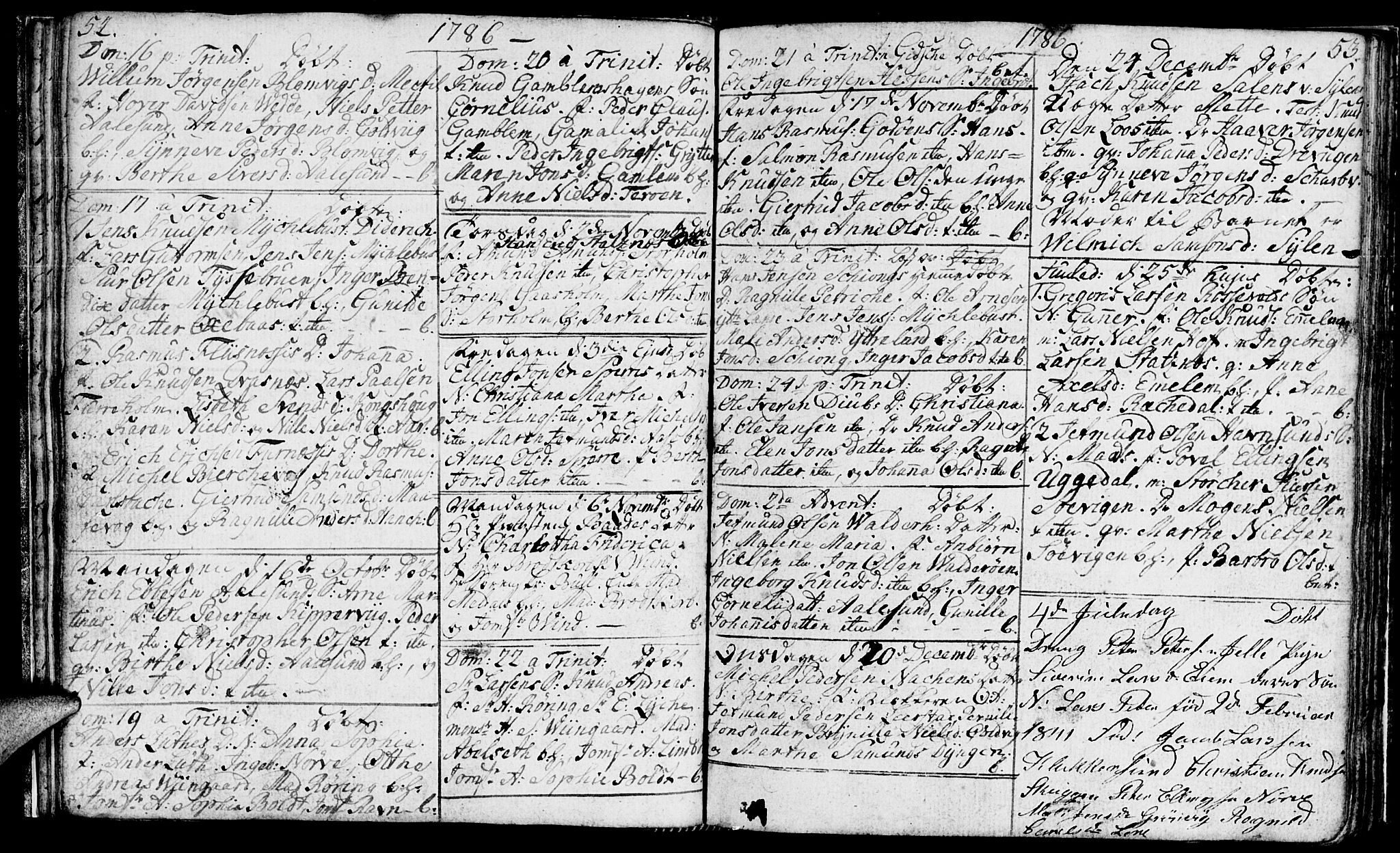 Ministerialprotokoller, klokkerbøker og fødselsregistre - Møre og Romsdal, AV/SAT-A-1454/528/L0421: Parish register (copy) no. 528C02, 1785-1800, p. 52-53