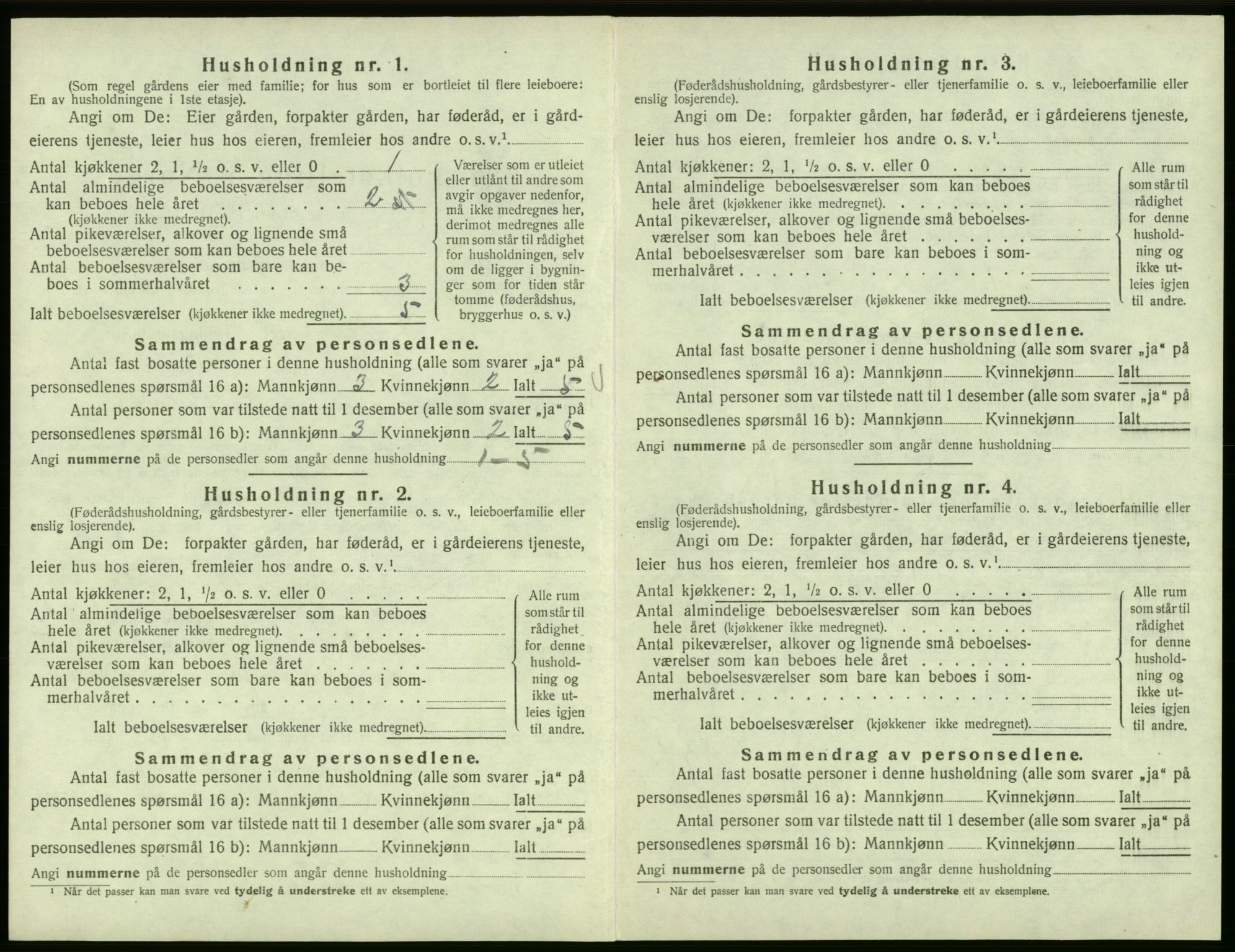 SAB, 1920 census for Odda, 1920, p. 1024