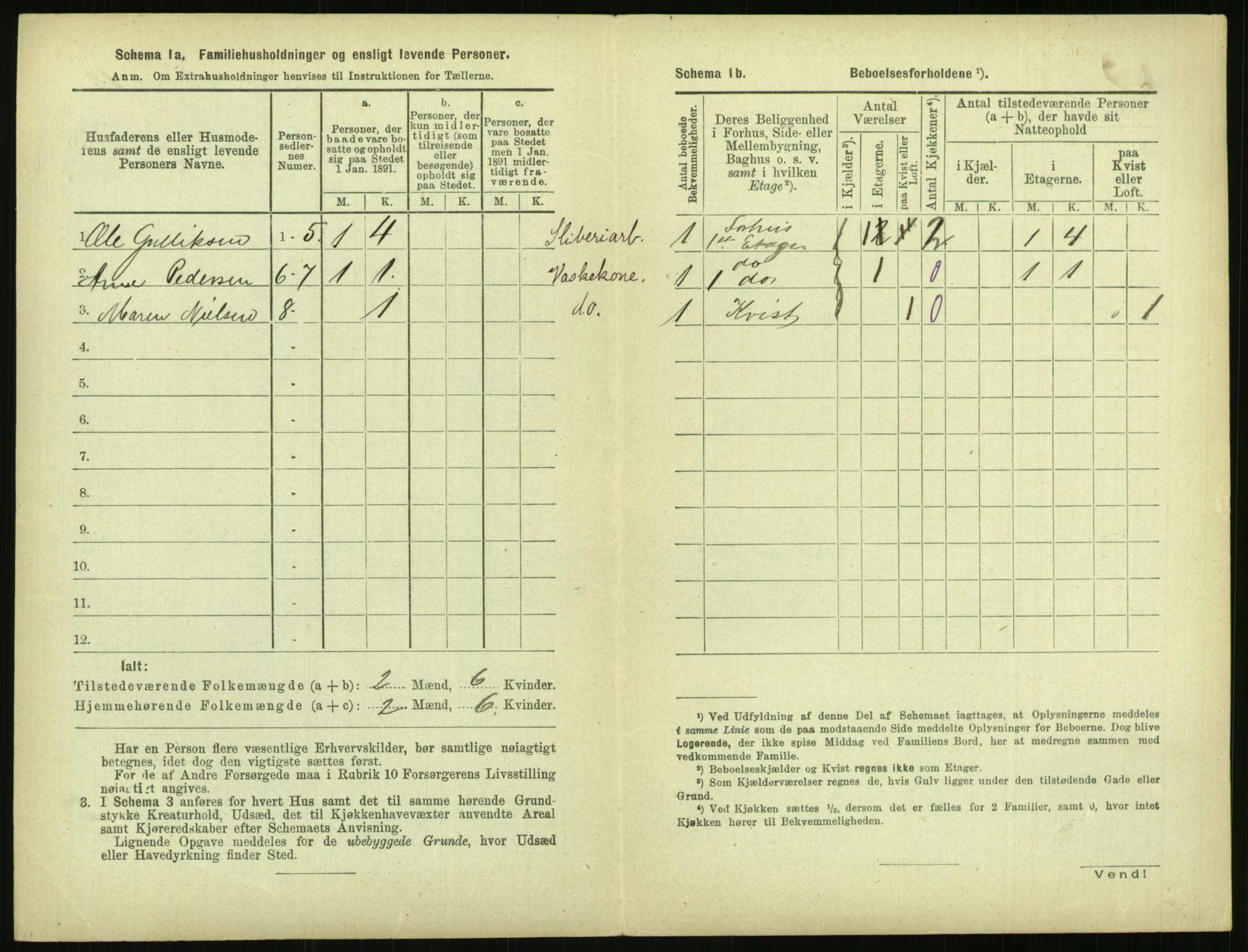 RA, 1891 census for 0806 Skien, 1891, p. 377