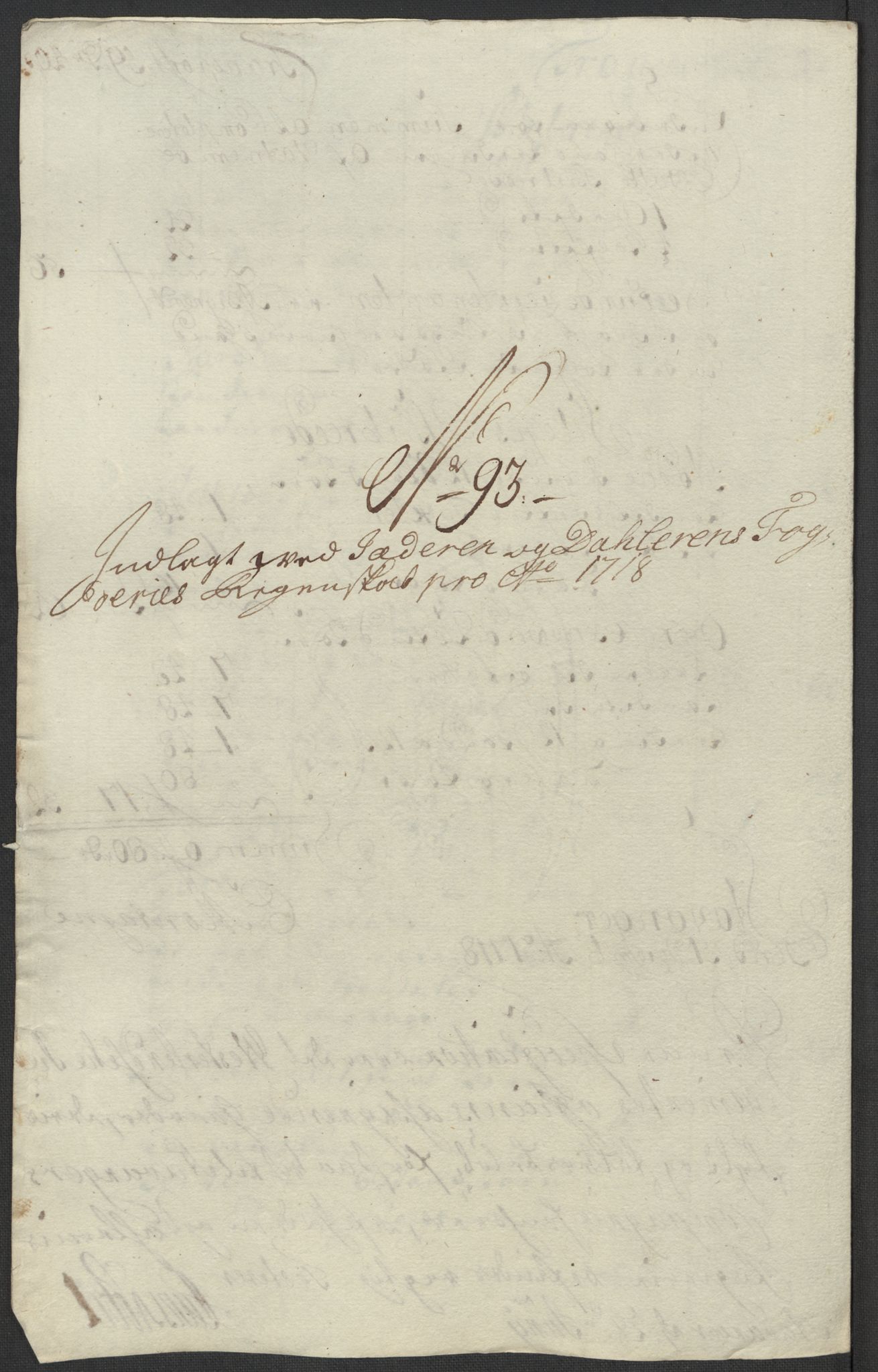 Rentekammeret inntil 1814, Reviderte regnskaper, Fogderegnskap, AV/RA-EA-4092/R46/L2743: Fogderegnskap Jæren og Dalane, 1718, p. 334