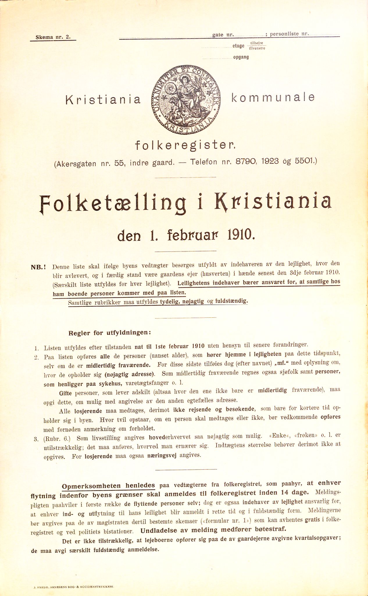 OBA, Municipal Census 1910 for Kristiania, 1910, p. 3327