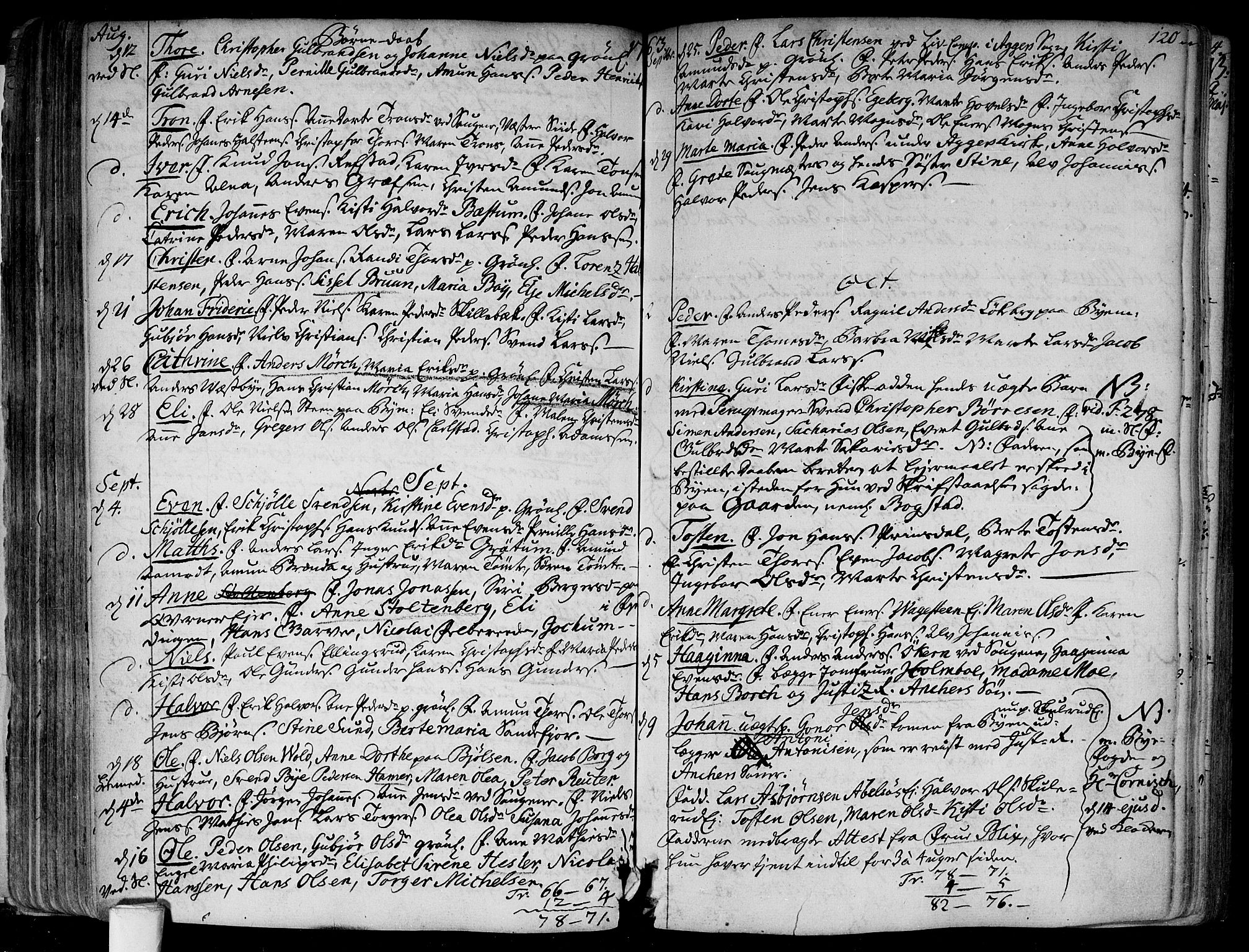 Aker prestekontor kirkebøker, SAO/A-10861/F/L0008: Parish register (official) no. 8, 1749-1765, p. 120