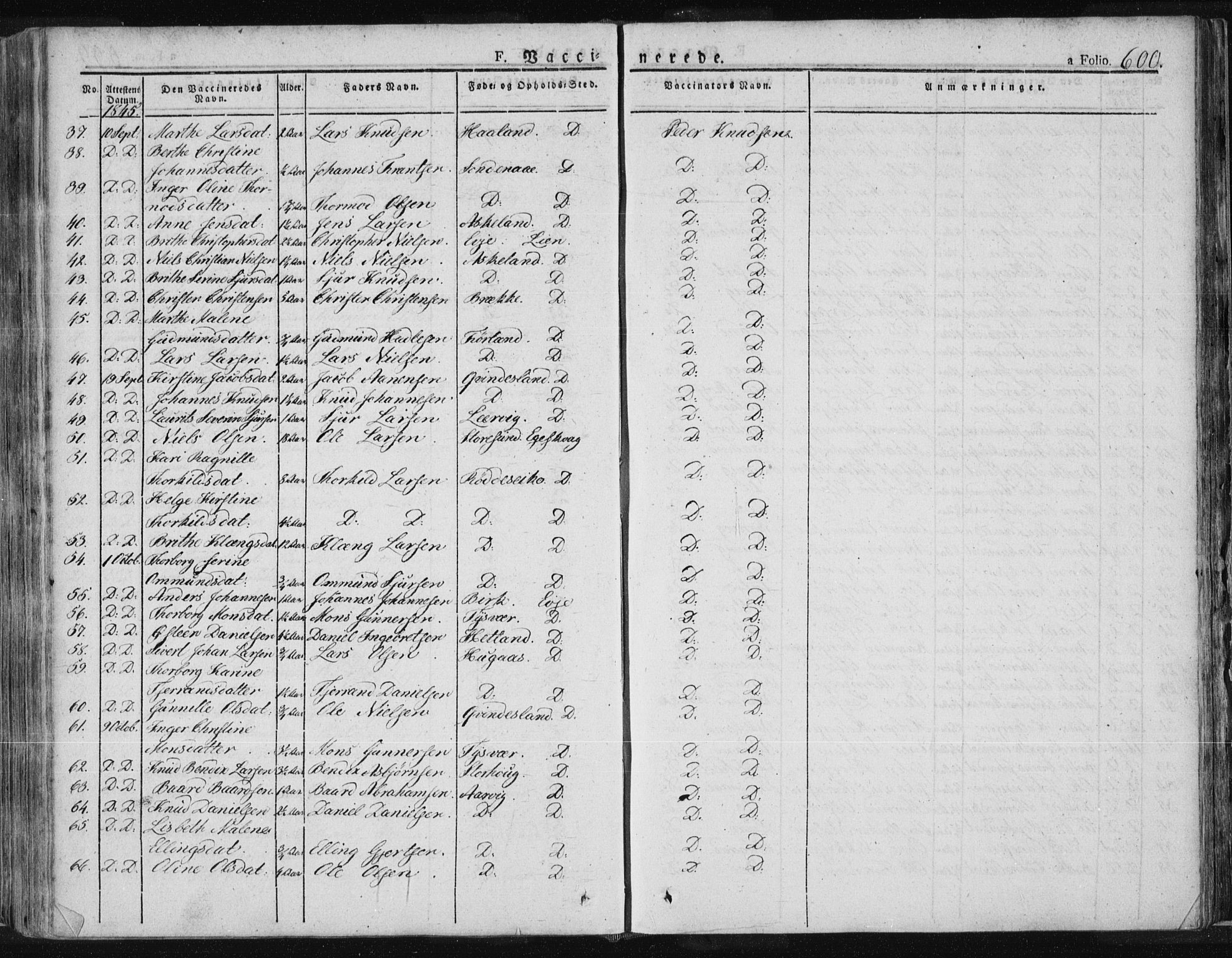 Tysvær sokneprestkontor, SAST/A -101864/H/Ha/Haa/L0001: Parish register (official) no. A 1.2, 1831-1856, p. 600