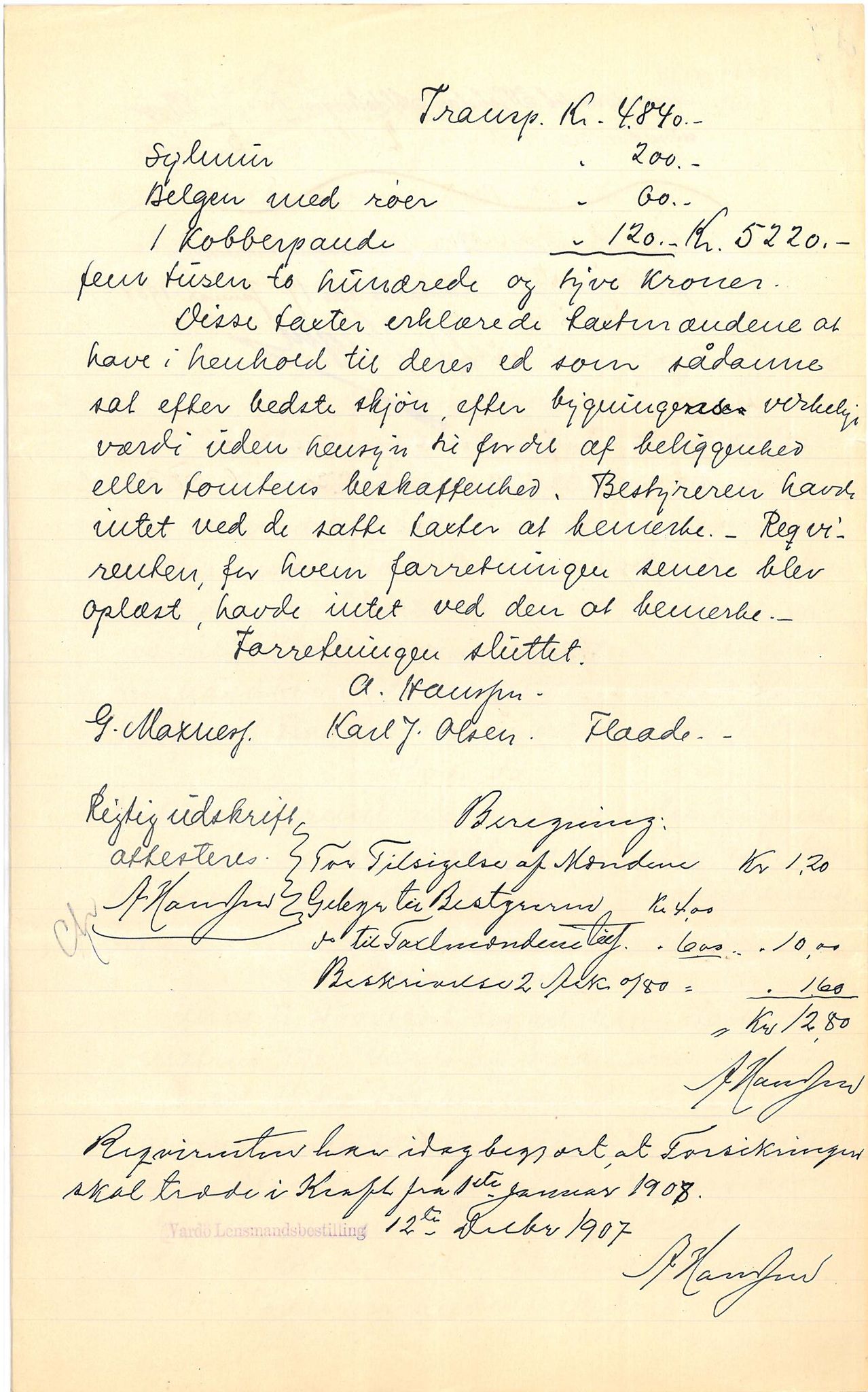 Brodtkorb handel A/S, VAMU/A-0001/Q/Qb/L0001: Skjøter og grunnbrev i Vardø by, 1822-1943, p. 345
