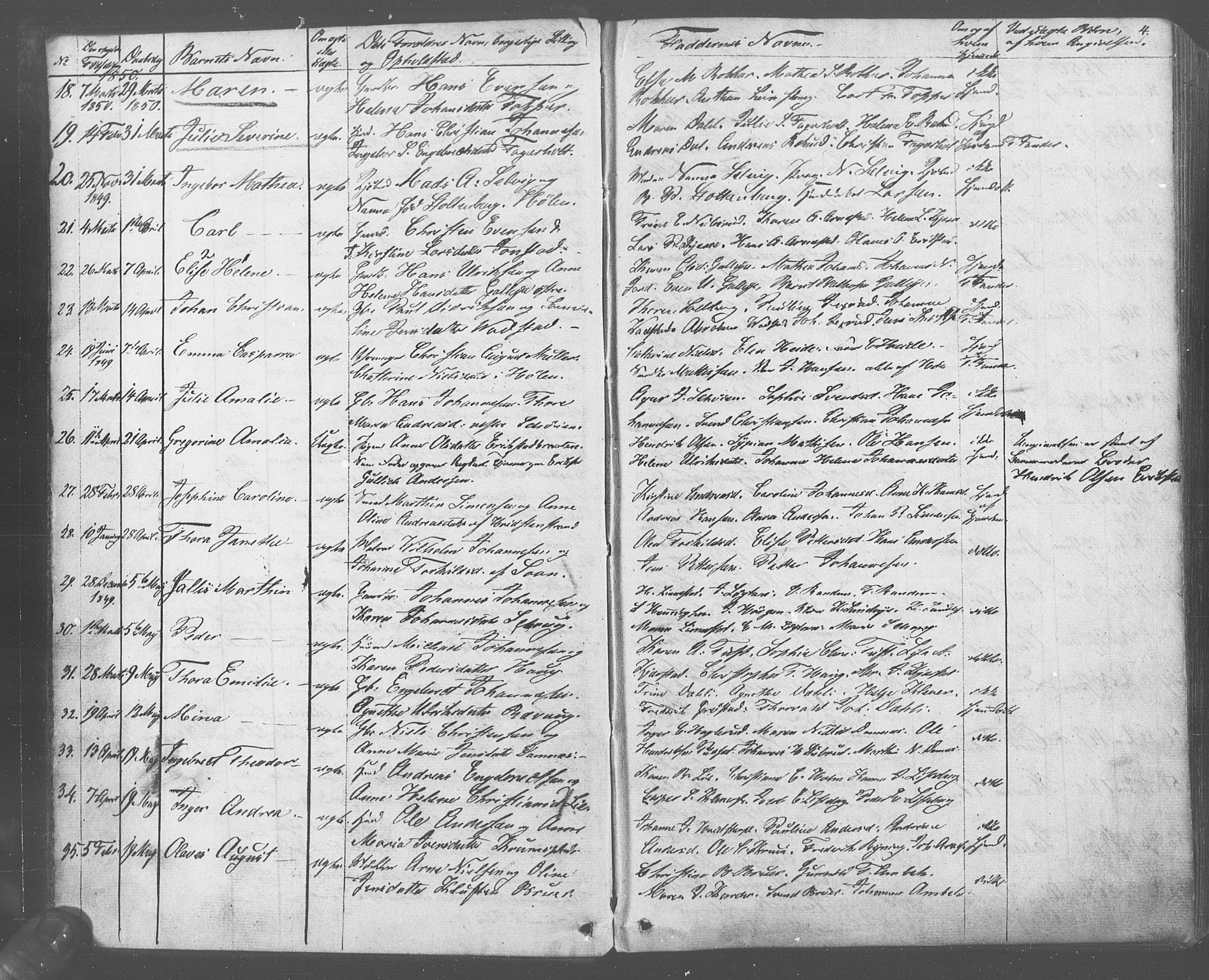 Vestby prestekontor Kirkebøker, SAO/A-10893/F/Fa/L0007: Parish register (official) no. I 7, 1850-1862, p. 4