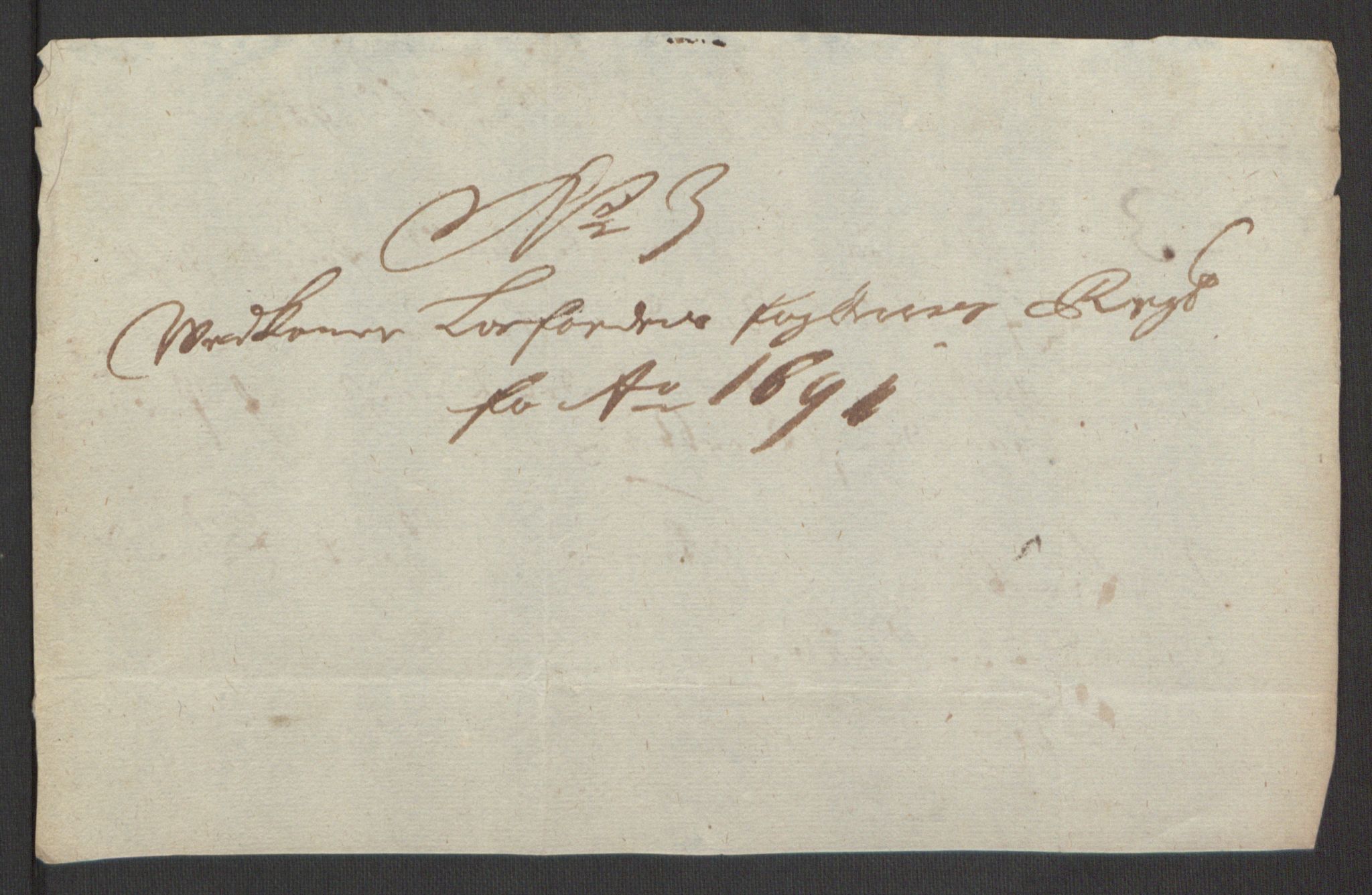 Rentekammeret inntil 1814, Reviderte regnskaper, Fogderegnskap, AV/RA-EA-4092/R67/L4675: Fogderegnskap Vesterålen, Andenes og Lofoten, 1691-1693, p. 94