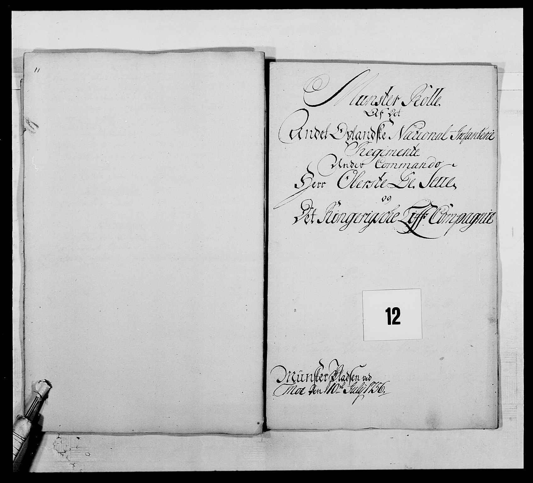 Kommanderende general (KG I) med Det norske krigsdirektorium, RA/EA-5419/E/Ea/L0506: 2. Opplandske regiment, 1756-1765, p. 108