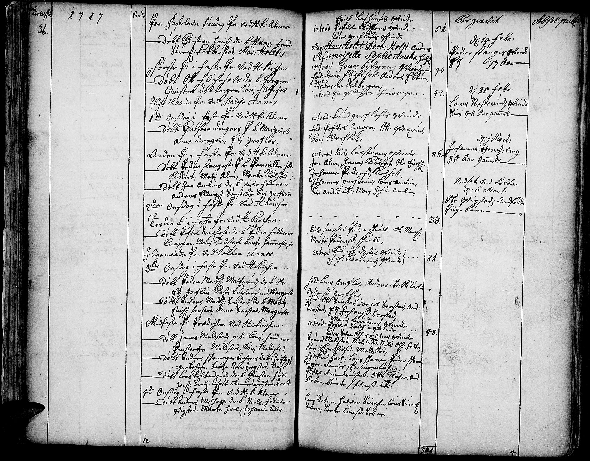Toten prestekontor, AV/SAH-PREST-102/H/Ha/Haa/L0002: Parish register (official) no. 2, 1714-1732, p. 36