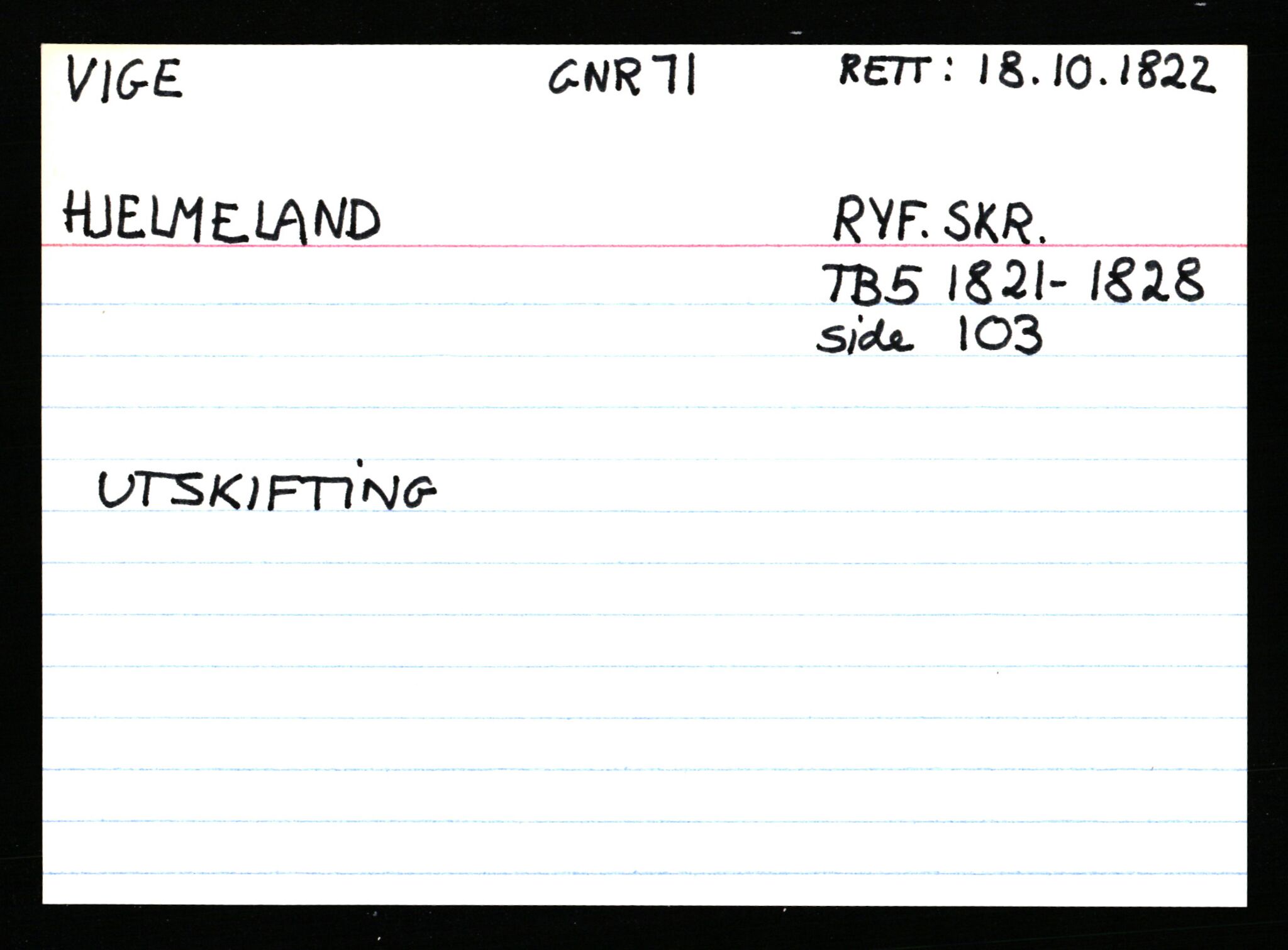 Statsarkivet i Stavanger, AV/SAST-A-101971/03/Y/Ym/L0066: Åstedskort sortert etter gårdsnavn: Veshovde - Vik, 1600-1950, p. 462