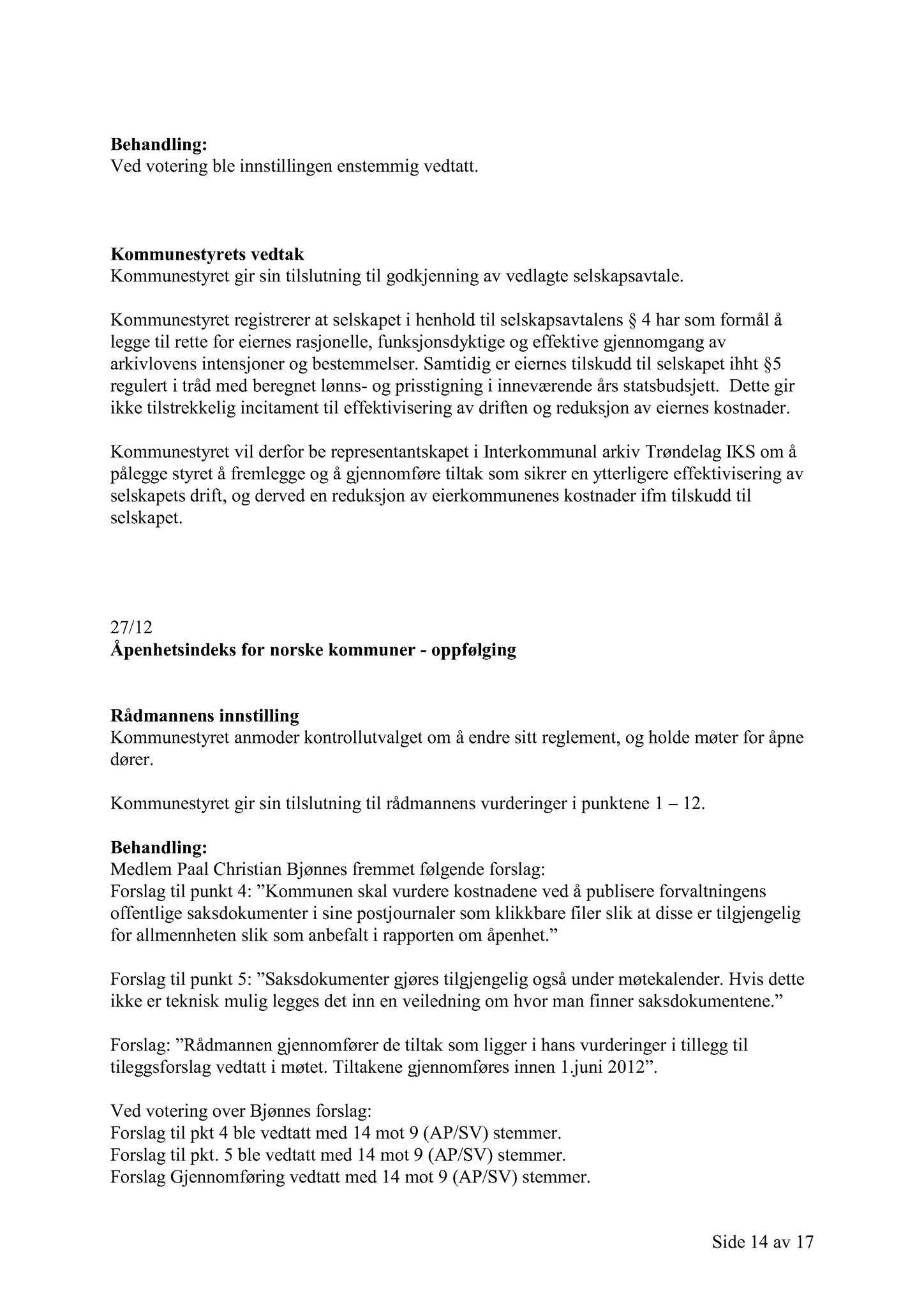 Klæbu Kommune, TRKO/KK/01-KS/L005: Kommunestyret - Møtedokumenter, 2012, p. 694