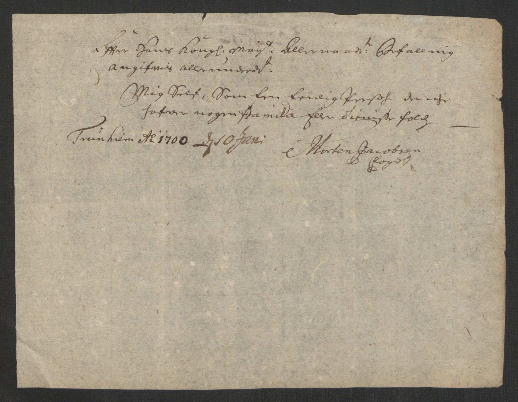 Rentekammeret inntil 1814, Reviderte regnskaper, Byregnskaper, RA/EA-4066/R/Rs/L0507: [S3] Kontribusjonsregnskap, 1699-1711, p. 307