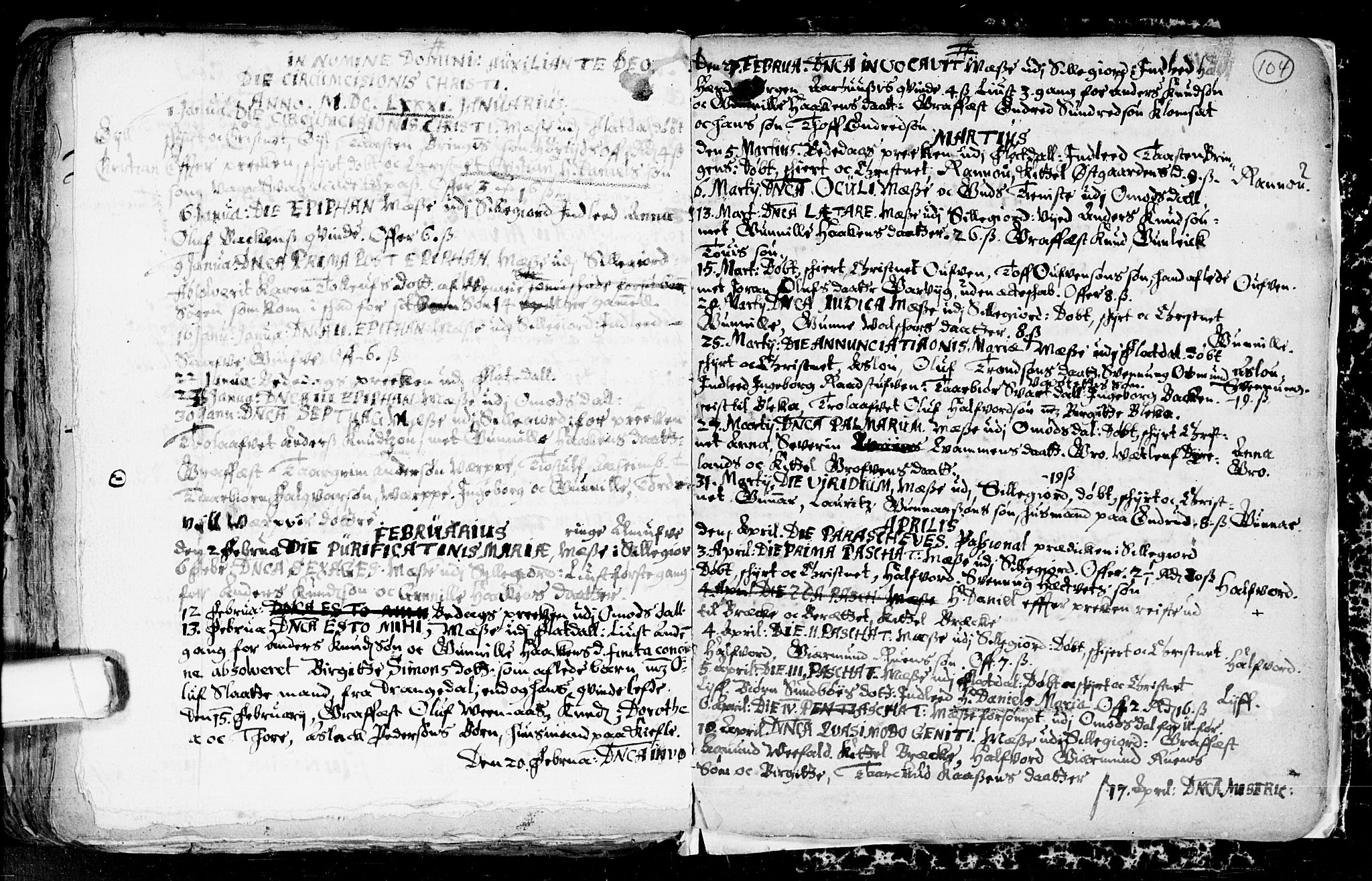 Seljord kirkebøker, SAKO/A-20/F/Fa/L0001: Parish register (official) no. I 1, 1654-1686, p. 104