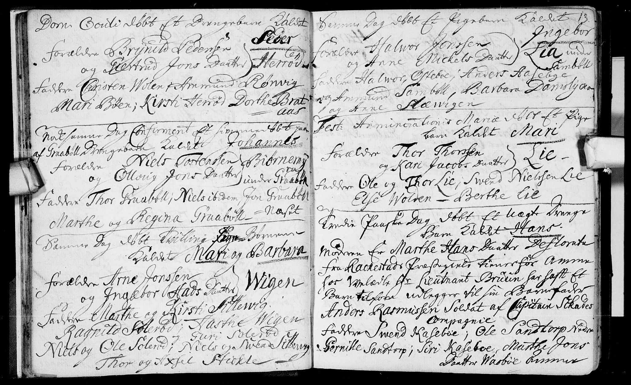 Aremark prestekontor Kirkebøker, SAO/A-10899/F/Fb/L0002: Parish register (official) no.  II 2, 1745-1795, p. 13