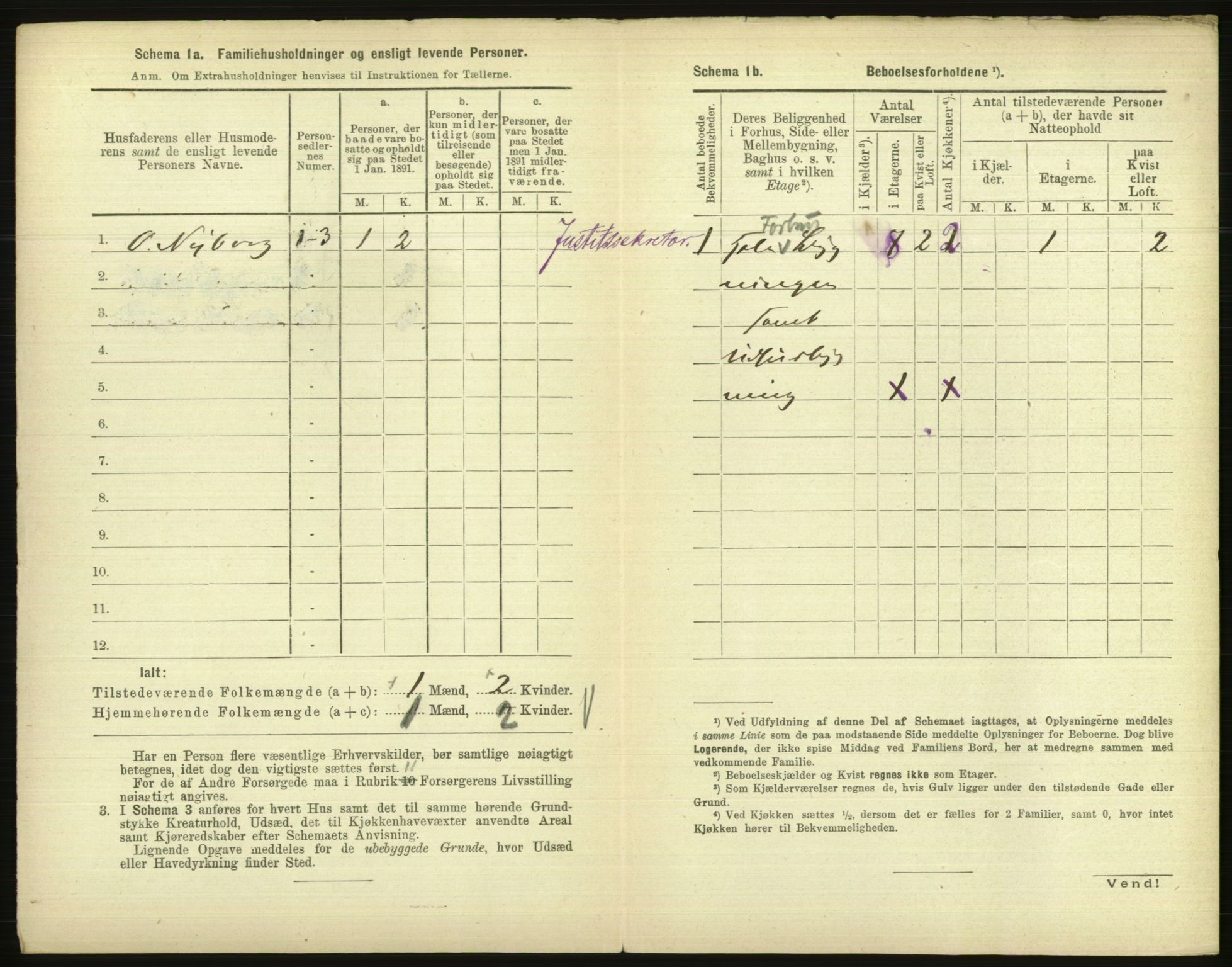 RA, 1891 census for 1001 Kristiansand, 1891, p. 579