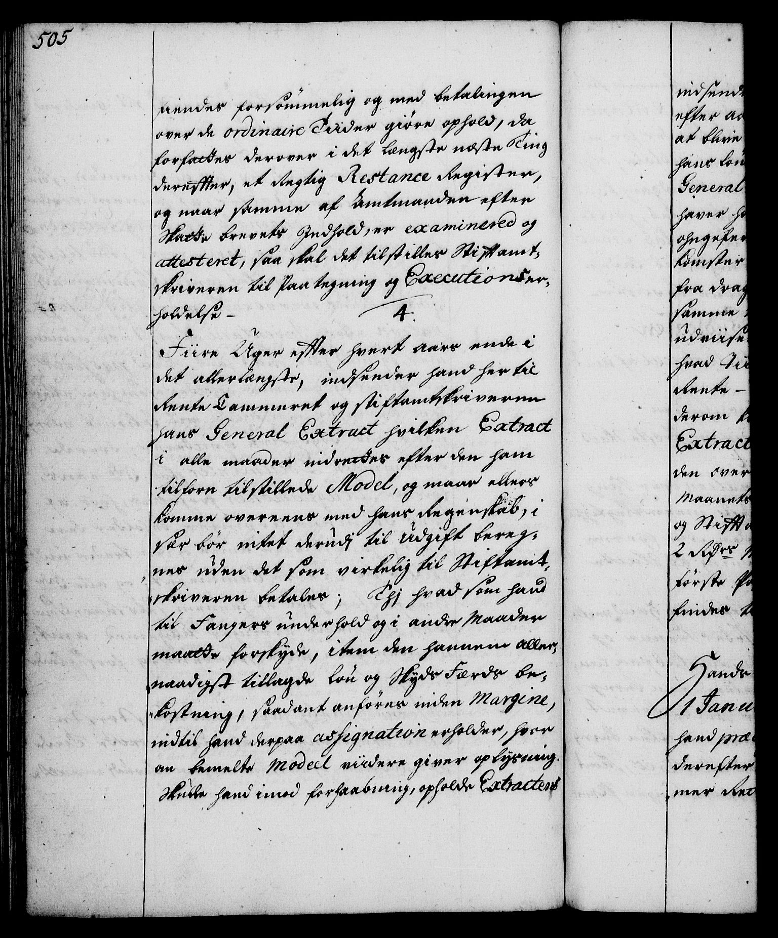 Rentekammeret, Kammerkanselliet, RA/EA-3111/G/Gg/Ggi/L0002: Norsk instruksjonsprotokoll med register (merket RK 53.35), 1729-1751, p. 505
