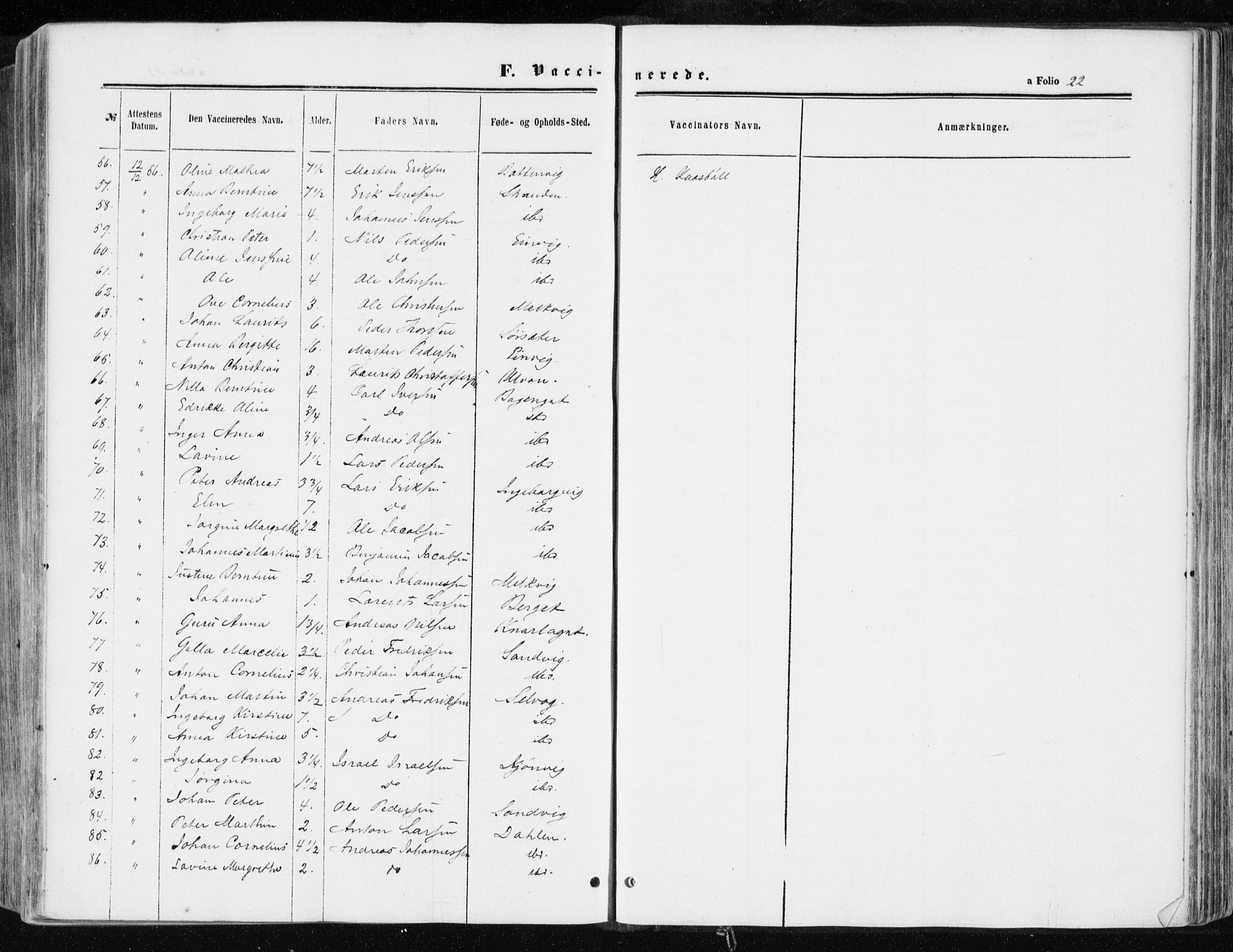 Ministerialprotokoller, klokkerbøker og fødselsregistre - Sør-Trøndelag, AV/SAT-A-1456/634/L0531: Parish register (official) no. 634A07, 1861-1870, p. 22