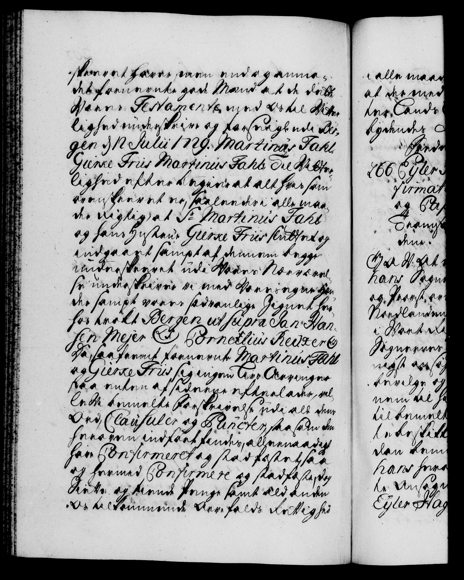 Danske Kanselli 1572-1799, AV/RA-EA-3023/F/Fc/Fca/Fcaa/L0026: Norske registre, 1729-1730, p. 207b